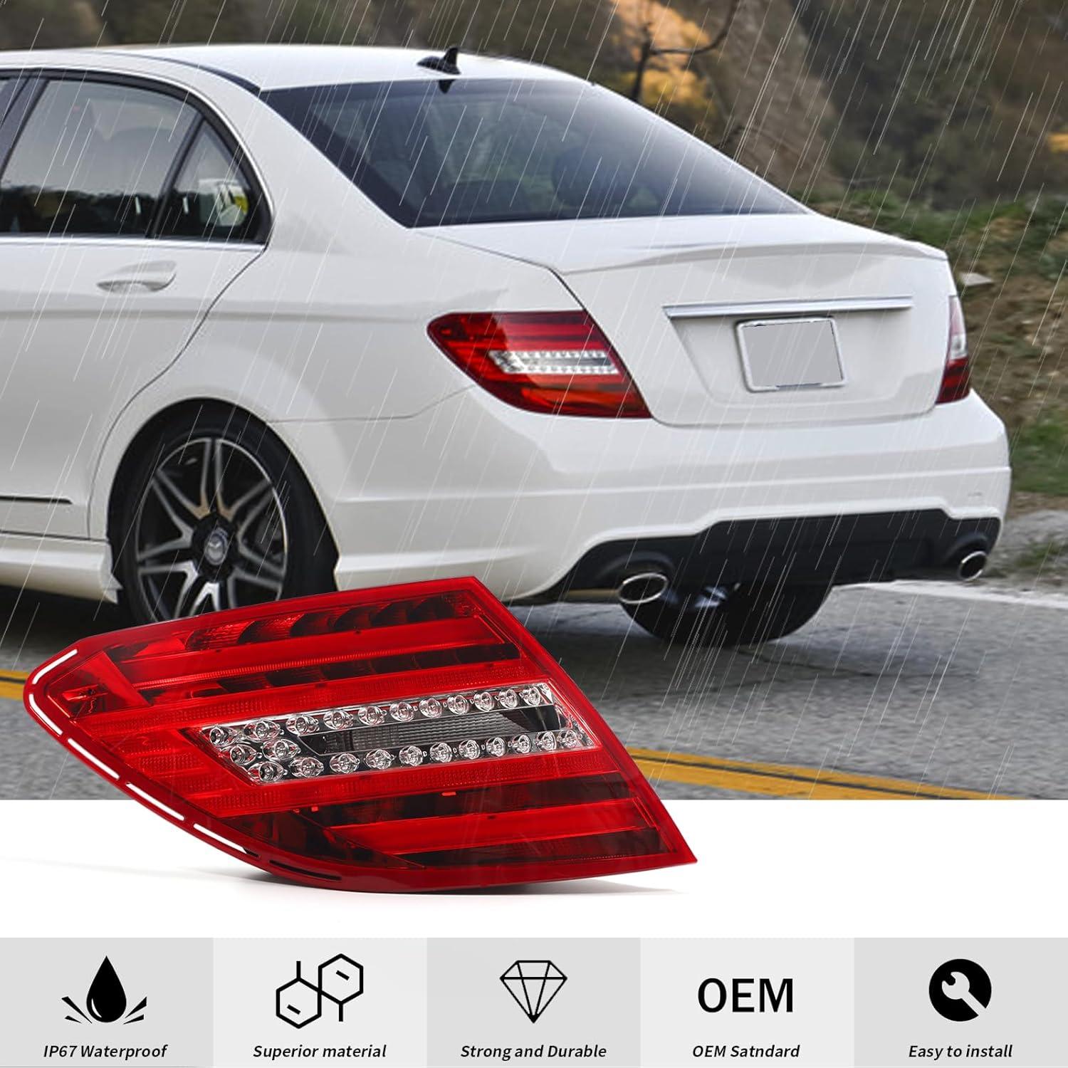 Lámpara Trasera Exterior ZXMT para Mercedes Benz W204 2011-2014