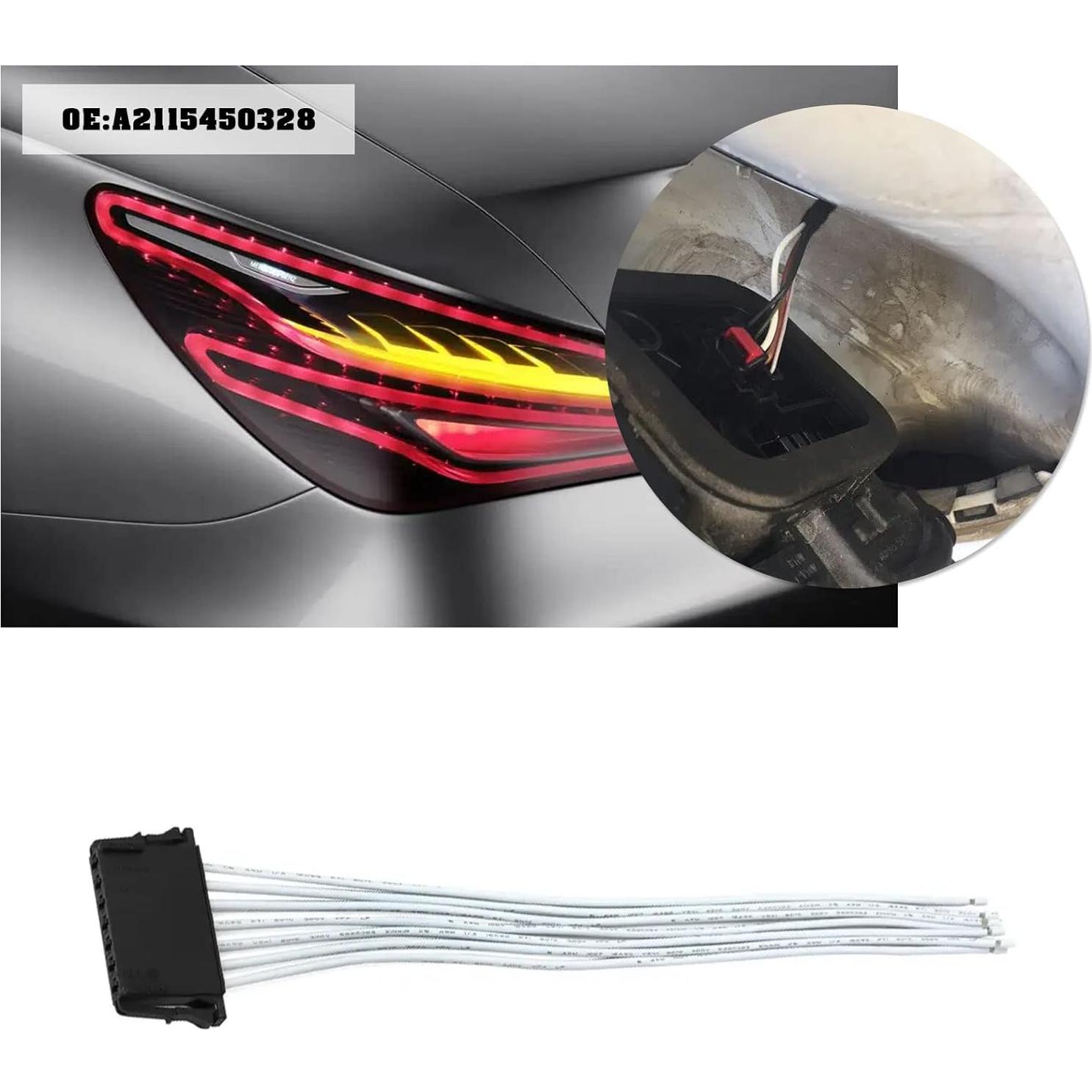 Conector de enchufe de luz trasera CTTMEOOB para Mercedes-Benz W204