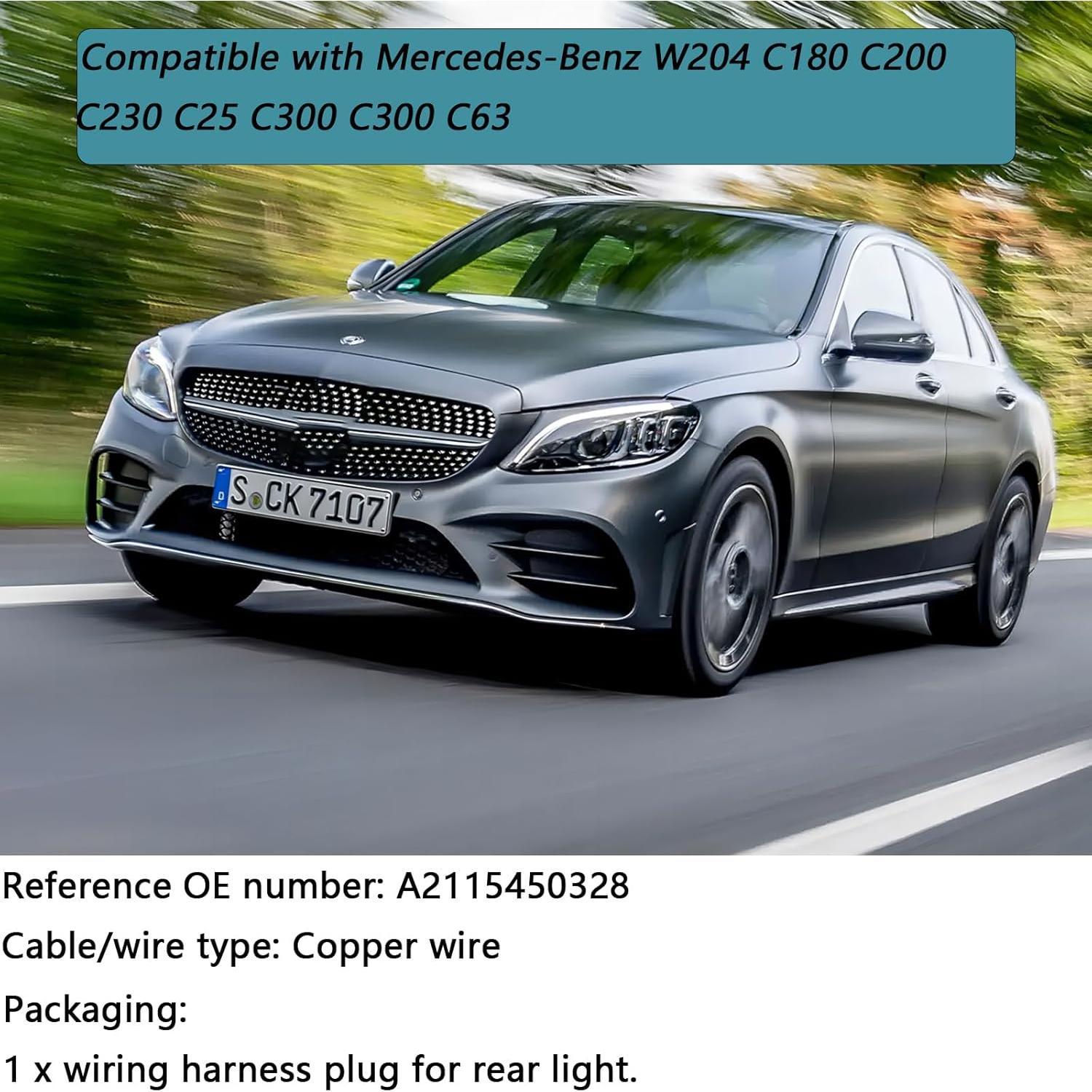 Conector de enchufe de luz trasera CTTMEOOB para Mercedes-Benz W204