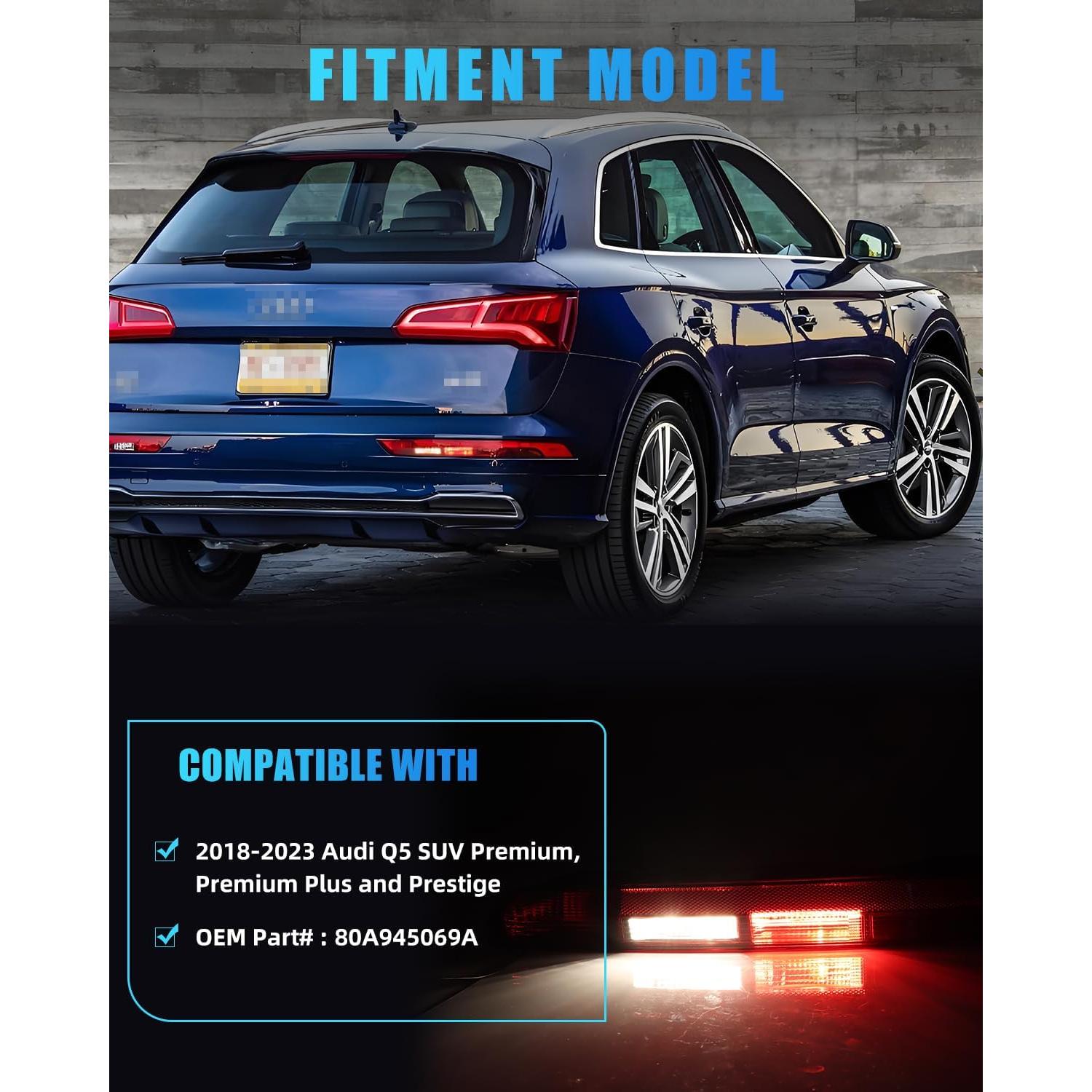 Faro Trasero LED DYNVEX para Audi Q5 2018-2023 Lente Ahumada