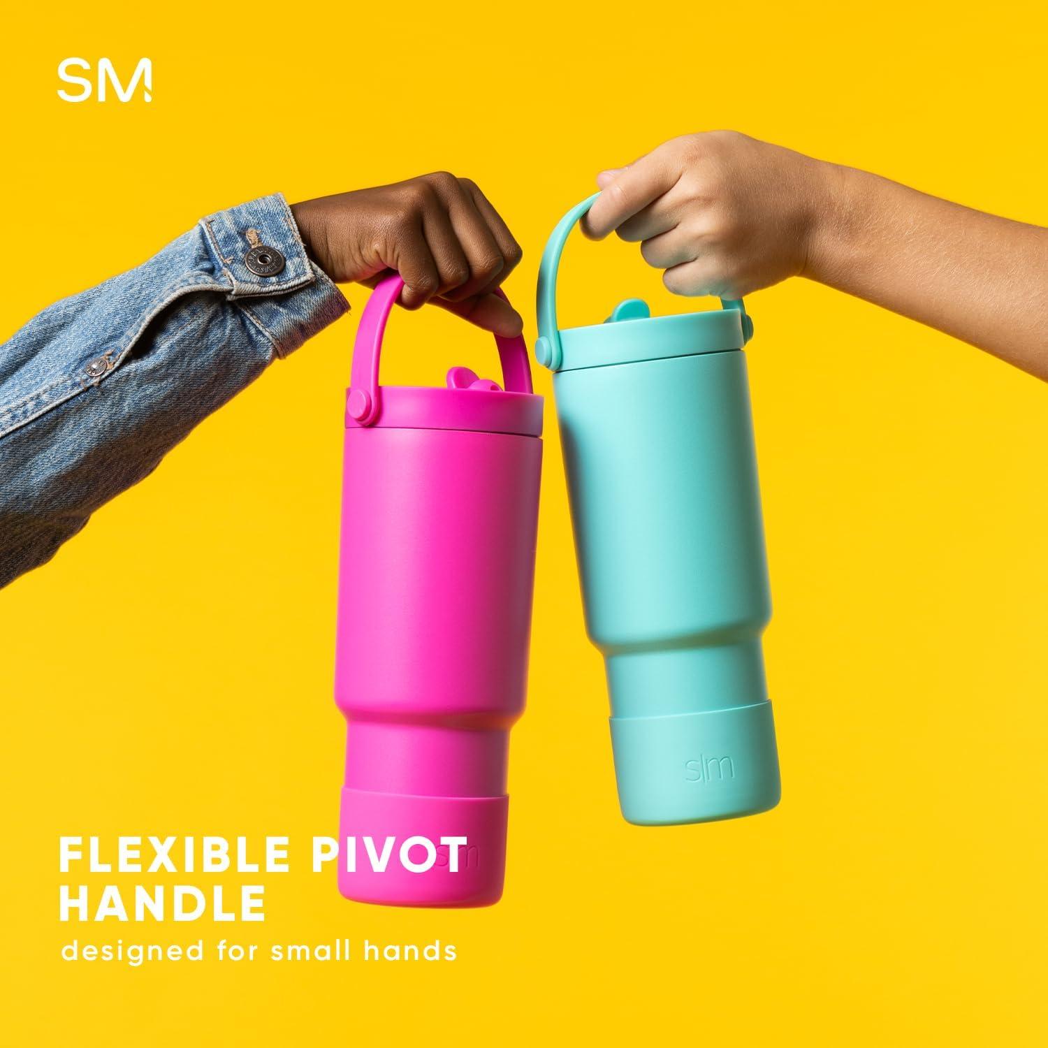 Vaso Trek para Niños Simple Modern 710ml con Asa y Popote