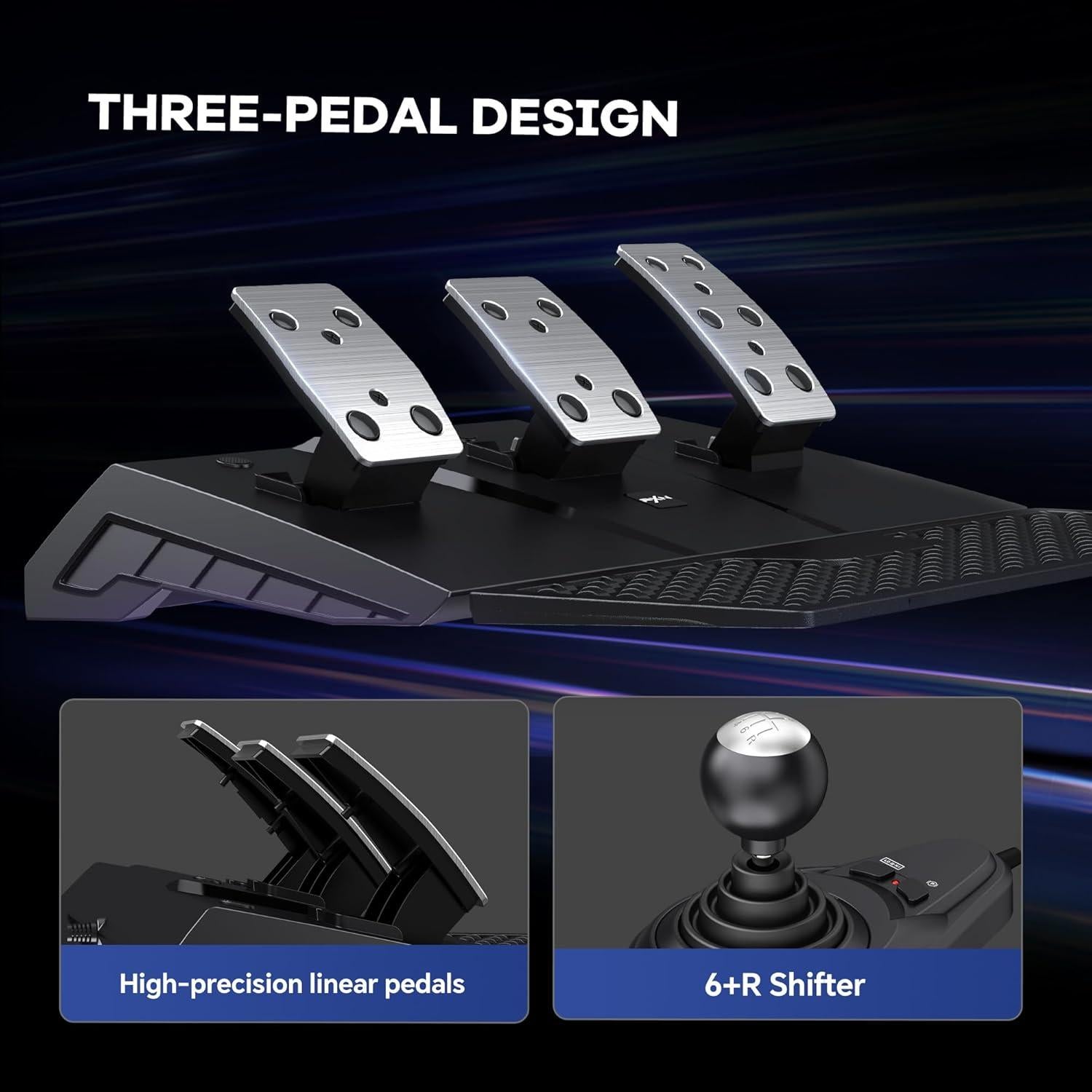 Volante de Carreras PXN V9 Gen2 con Pedales y Vibración