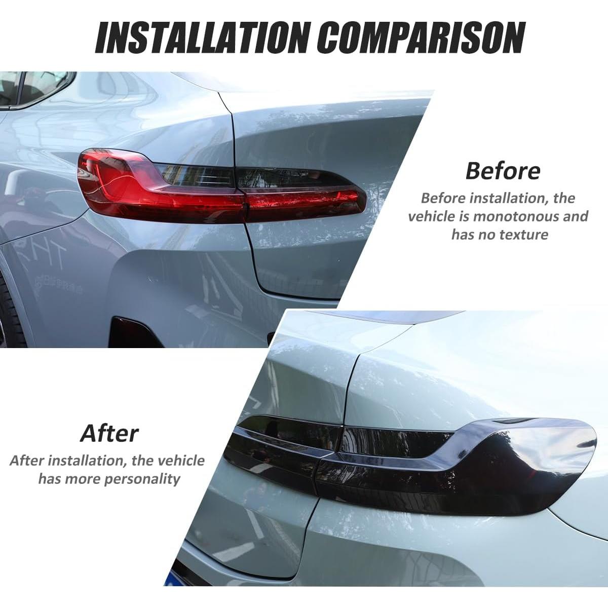 Cubierta de Luz Trasera Ahumada JONKOKO para BMW X4 2019-2025