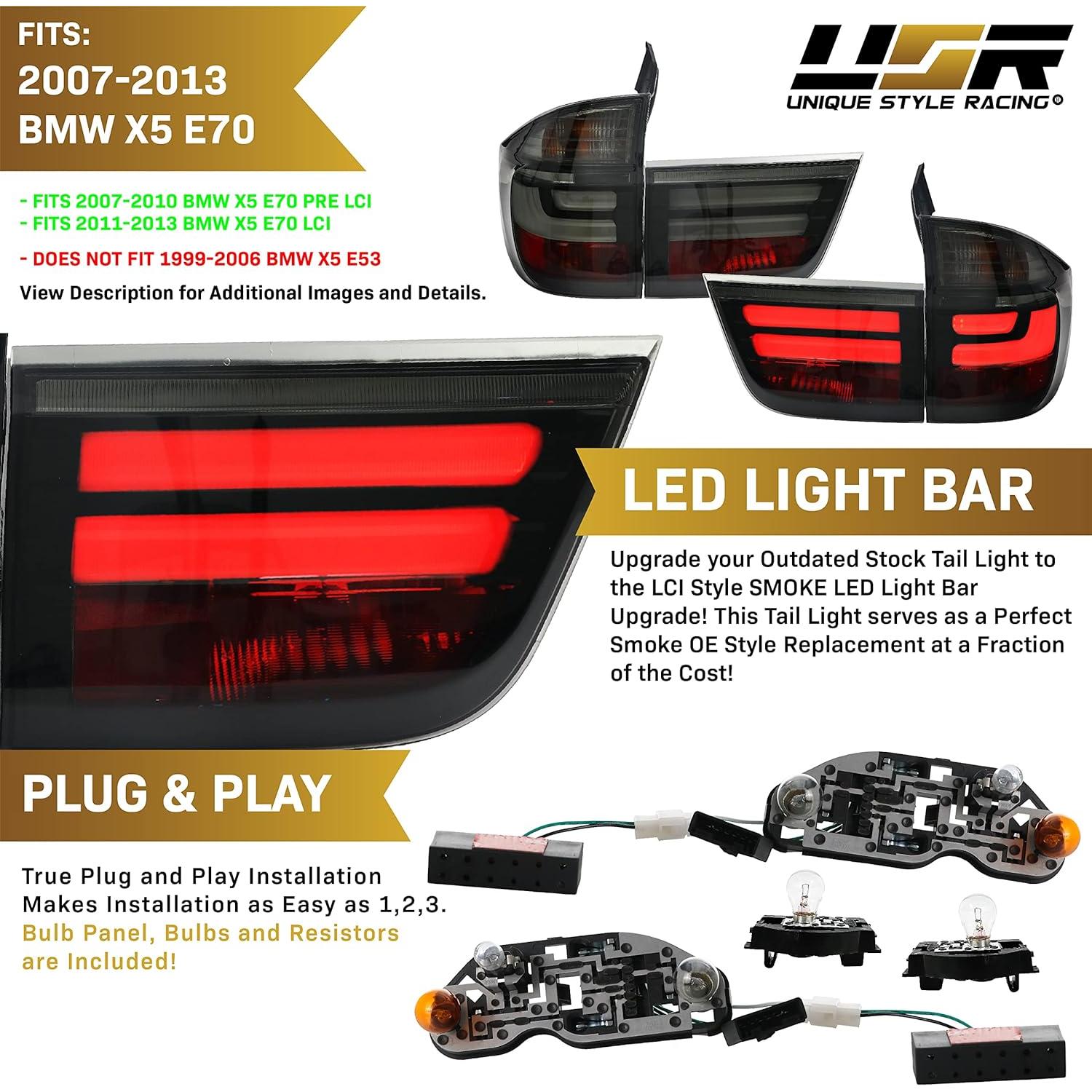 Luces Traseras LED Ahumadas USR para BMW X5 E70 2007-2013