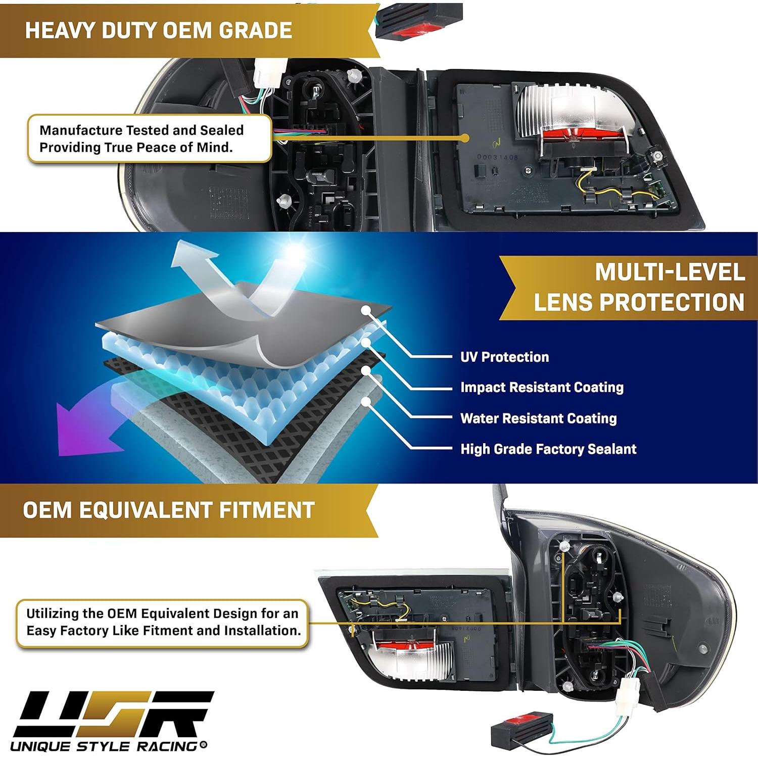 Luces Traseras LED Ahumadas USR para BMW X5 E70 2007-2013