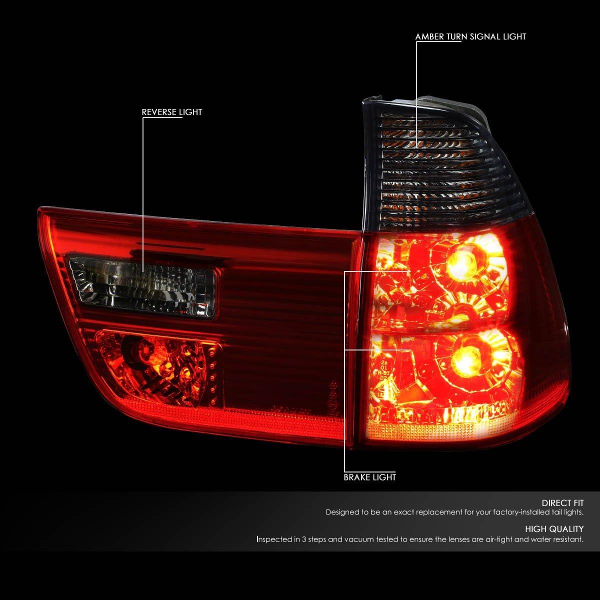 Luces Traseras LED DNA MOTORING TL-E53X500-SM-RD para BMW X5 00-06