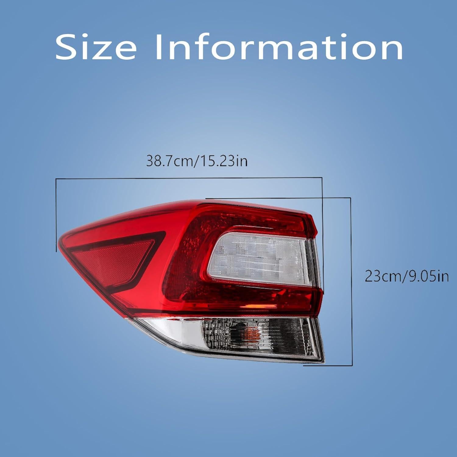 Luz Trasera Izquierda WFLNHB para Subaru Crosstrek/Impreza 2017-2019