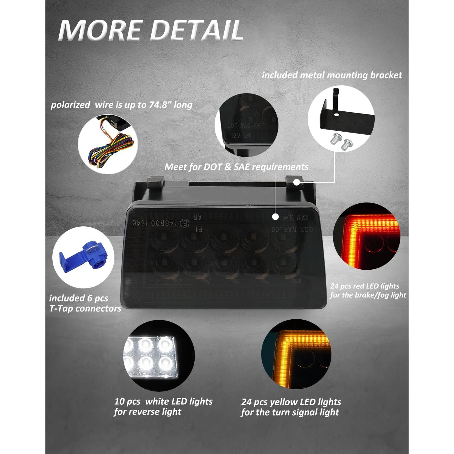 Kit Luz de Niebla Trasera LED Bestview 5-en-1 para Subaru