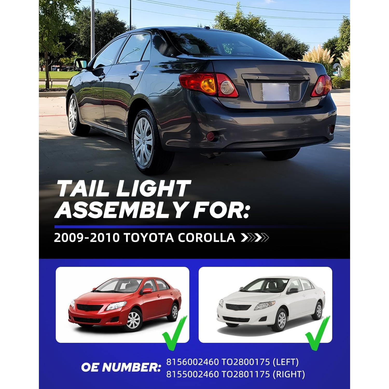 Ensamblaje de Luces Traseras AUTOONE para Toyota Corolla 2009-2010