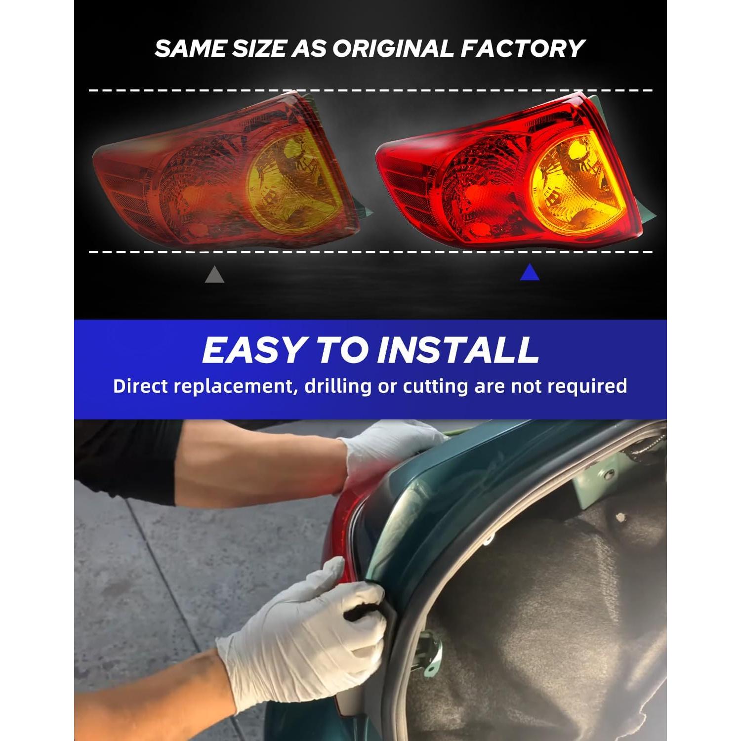 Ensamblaje de Luces Traseras AUTOONE para Toyota Corolla 2009-2010