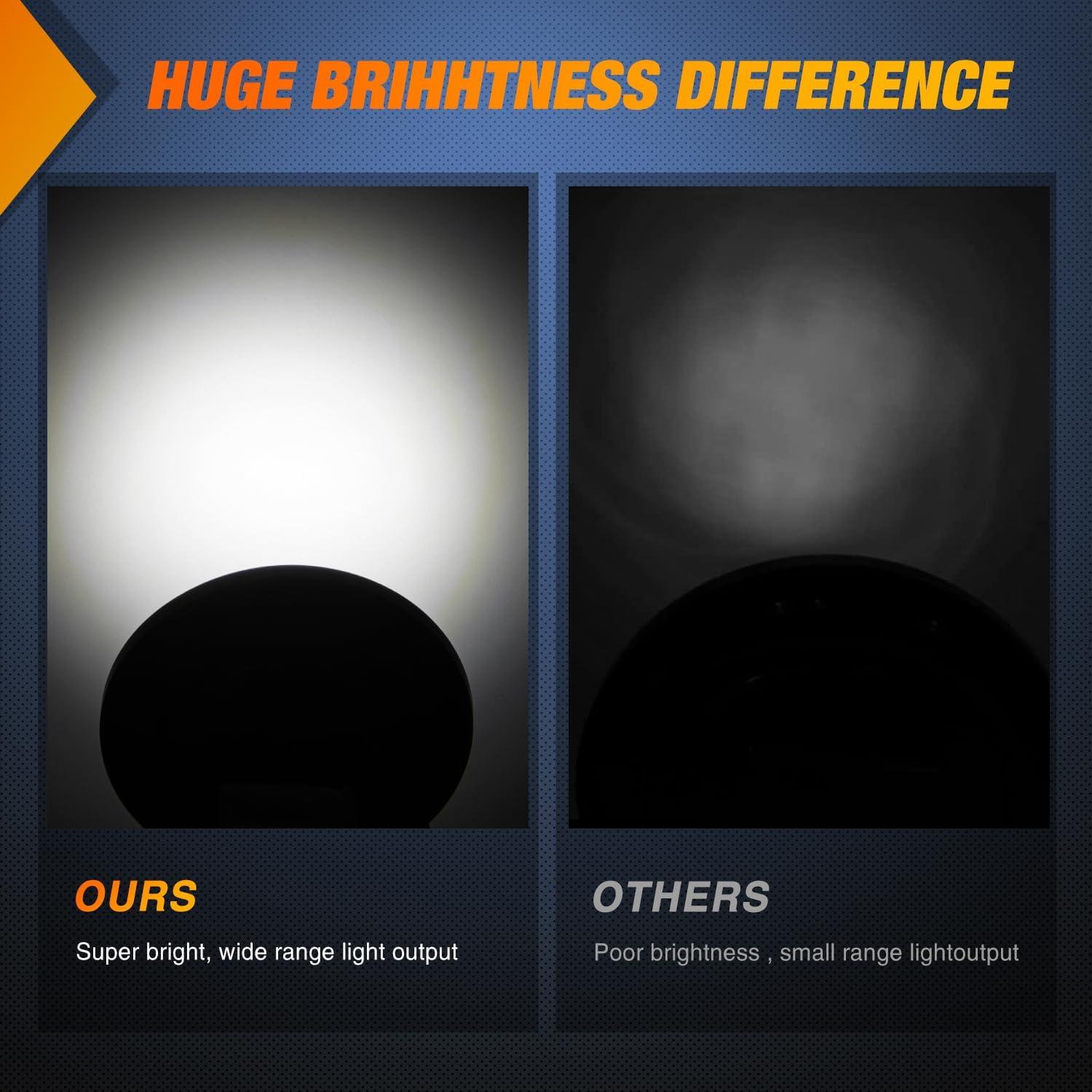 Luz Trasera Redonda Nilight 4 Pulgadas 24LED IP67 2PCS