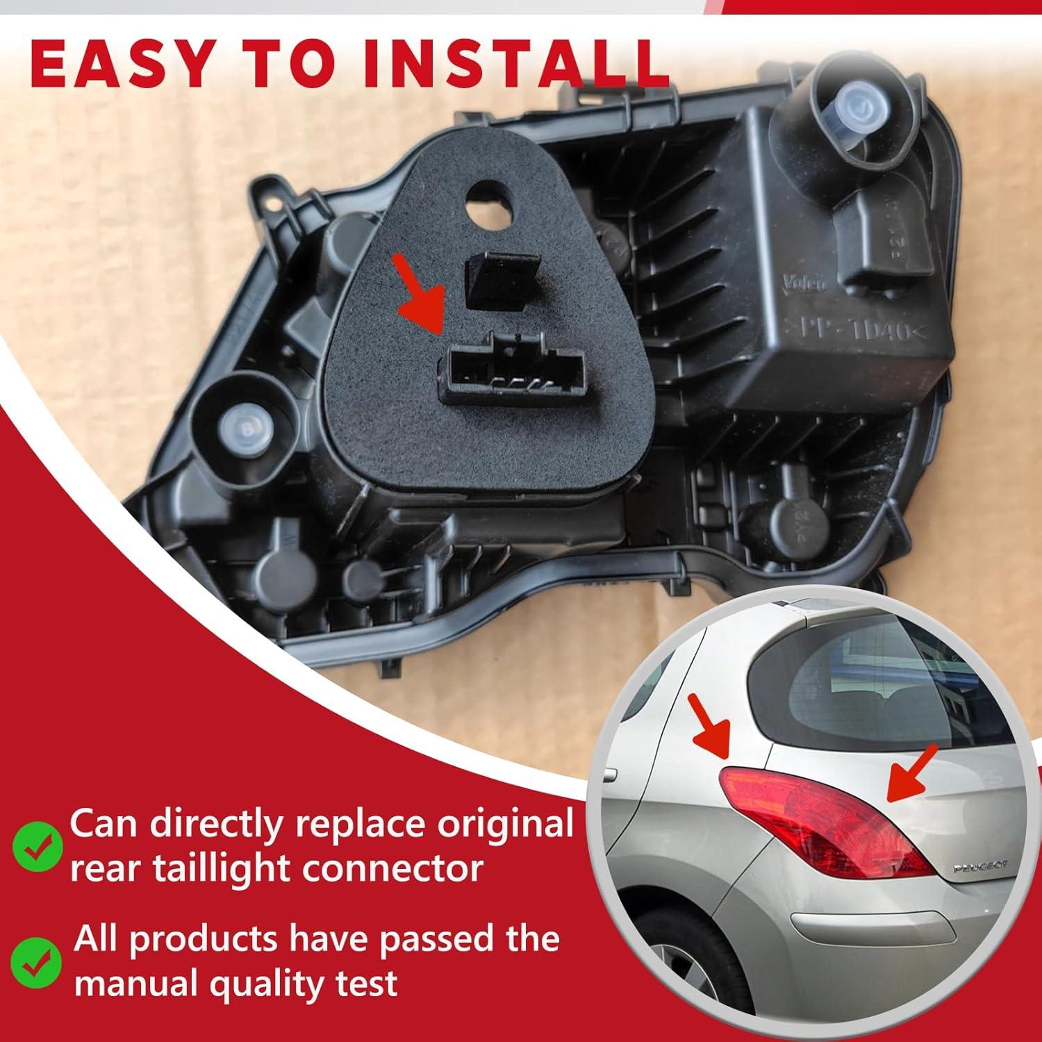 Conector de Arnés de Cableado Luz Trasera Peugeot Citroen Dacia