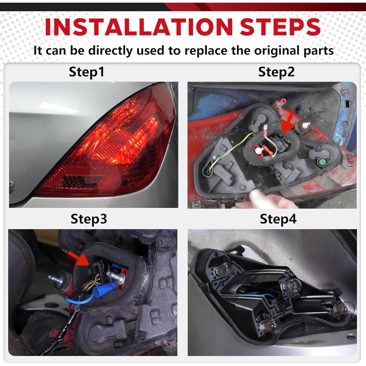 Conector de Arnés de Cableado Luz Trasera Peugeot Citroen Dacia