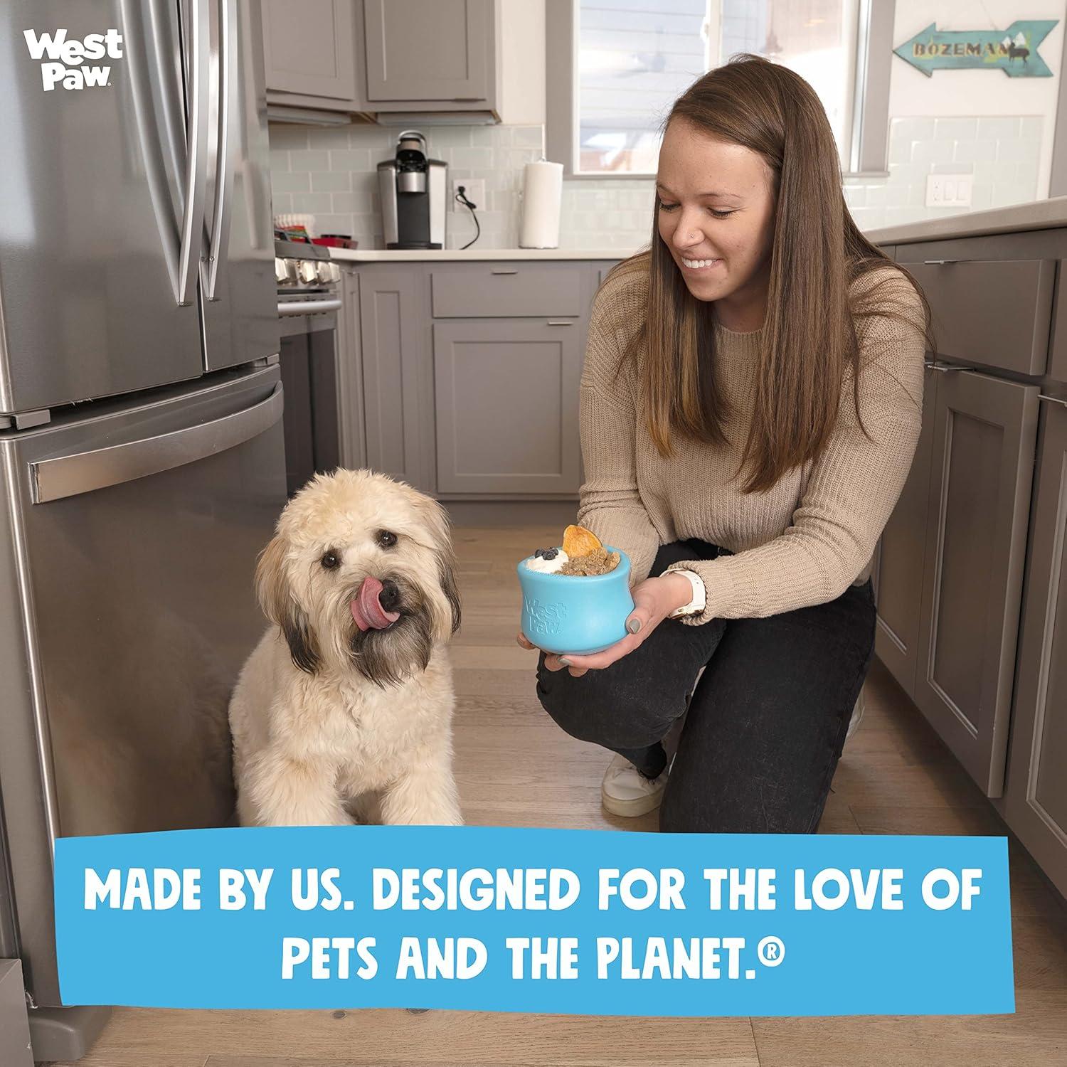 Juguete Interactivo para Perros West Paw Toppl 7,62 cm Mandarina