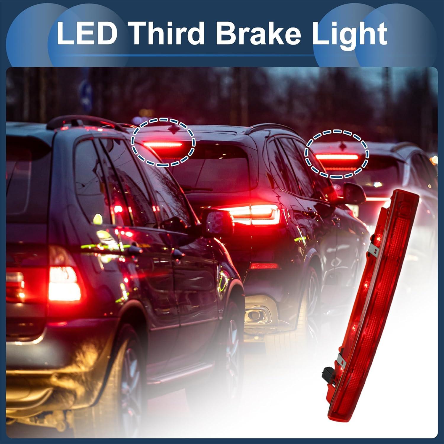 Luz de freno LED VekAuto 32.5cm roja impermeable para Renault