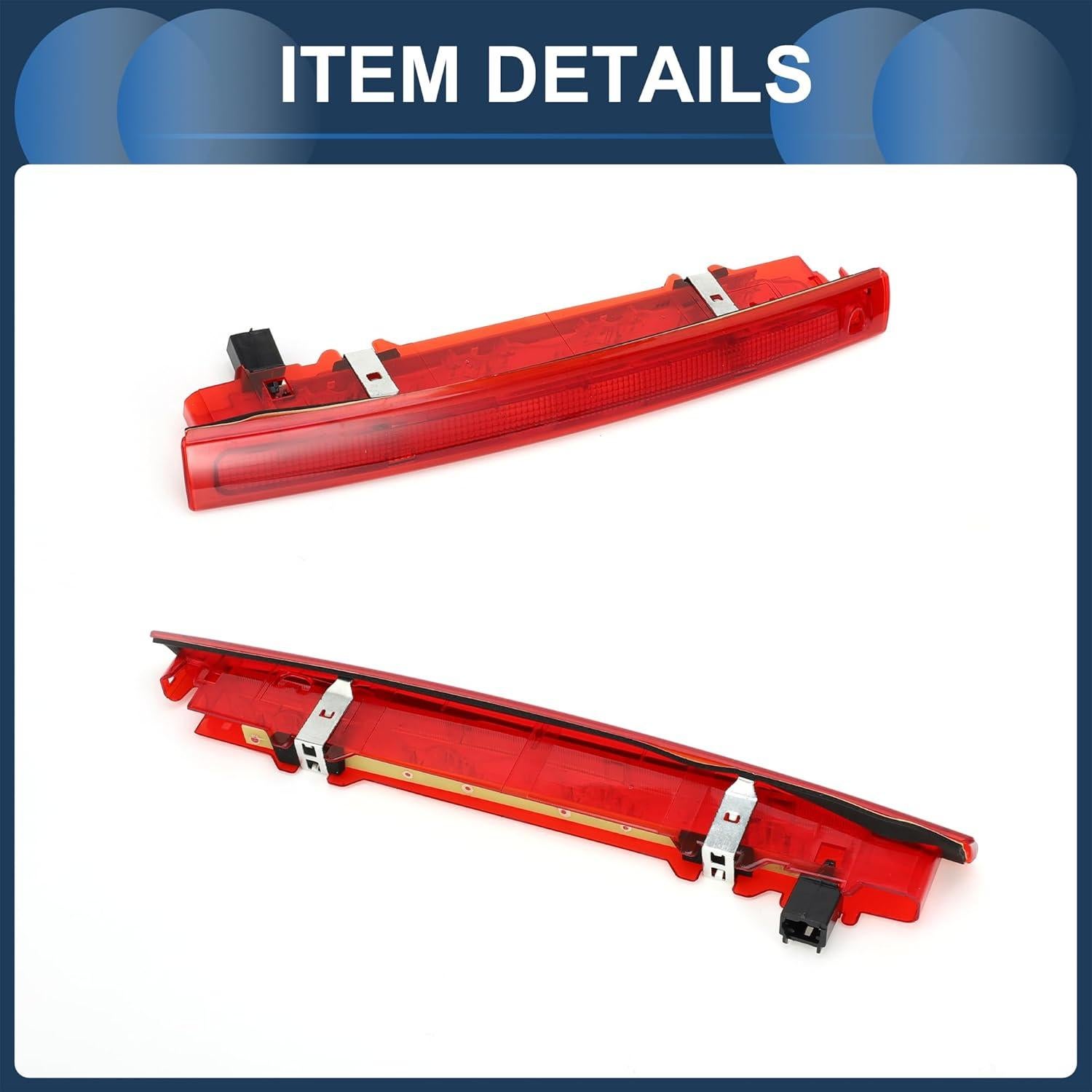 Luz de freno LED VekAuto 32.5cm roja impermeable para Renault