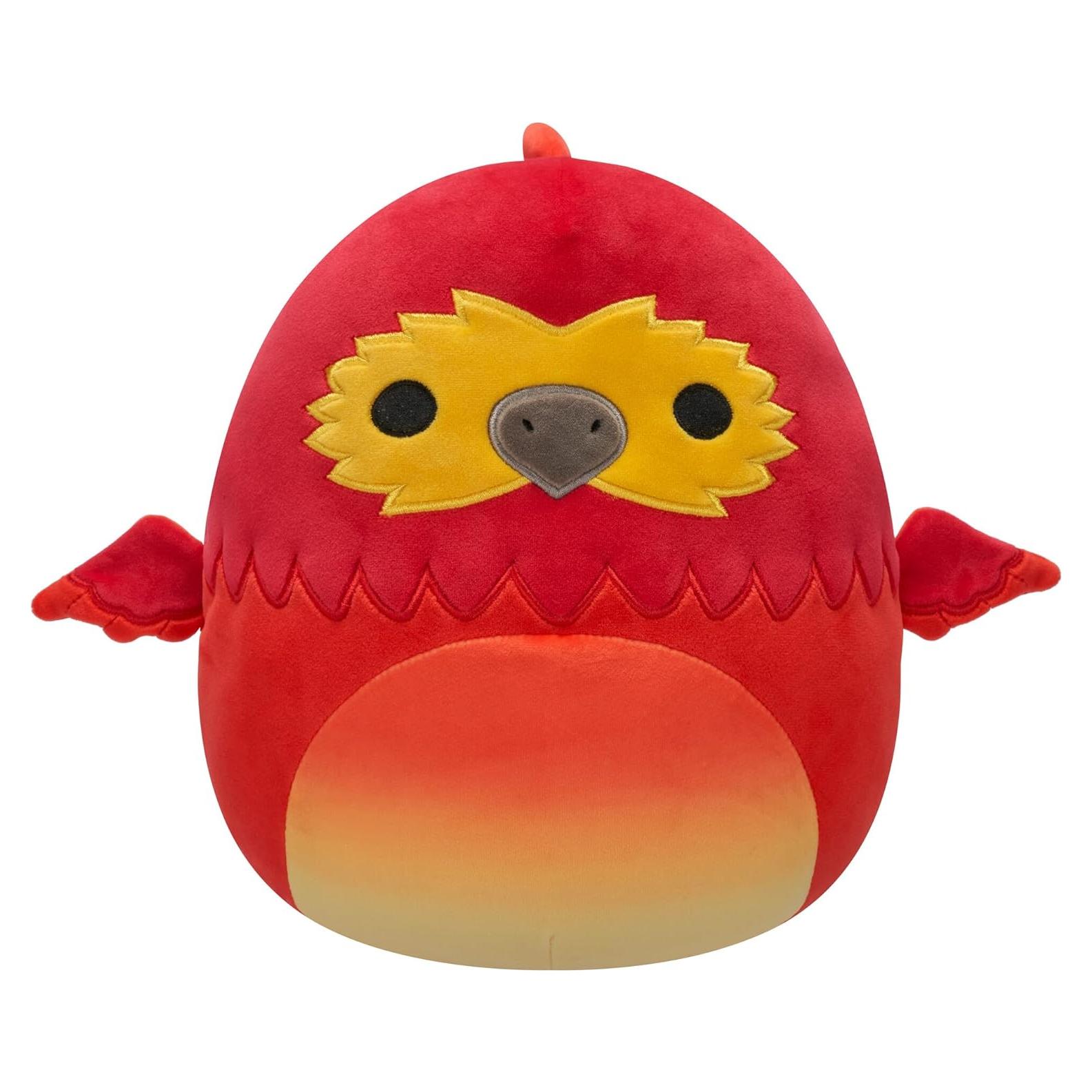 Peluche Squishmallows Fawkes Harry Potter 25,4 cm Rojo
