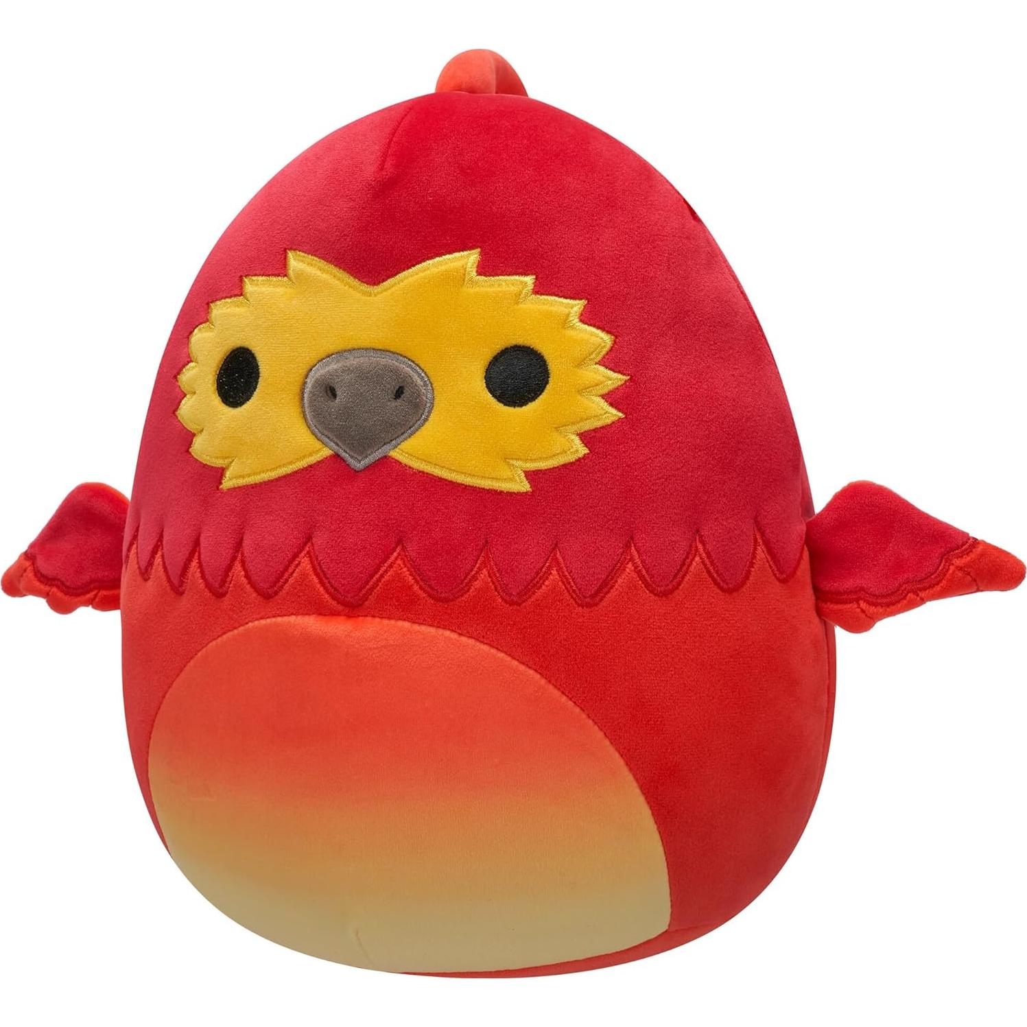 Peluche Squishmallows Fawkes Harry Potter 25,4 cm Rojo