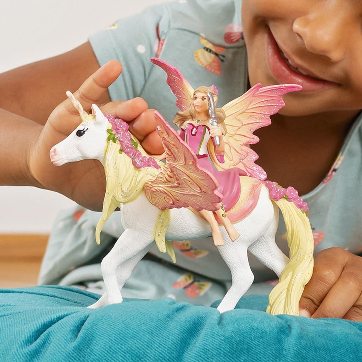 Juego de figuras Schleich Hada Feya y Unicornio 3 piezas