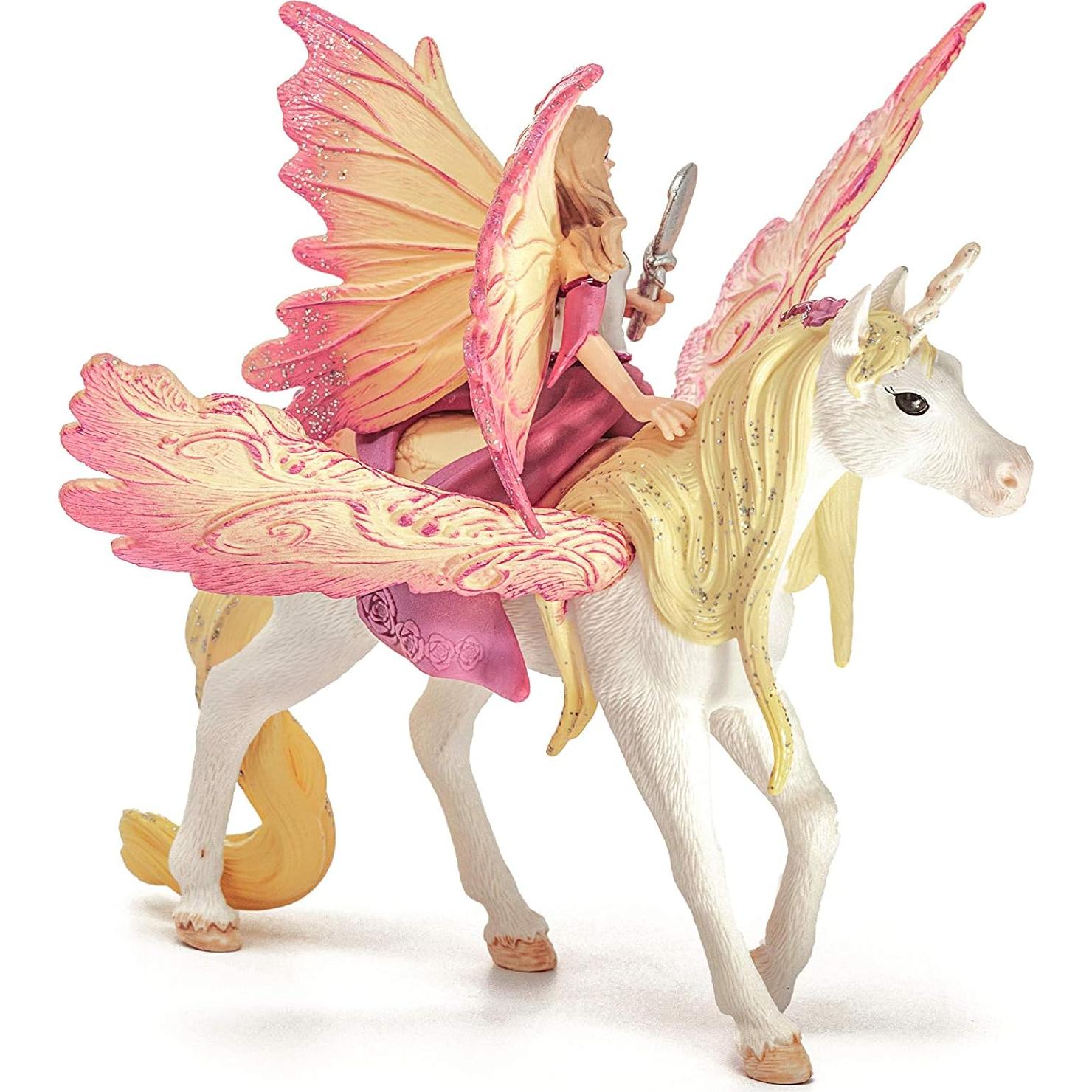 Juego de figuras Schleich Hada Feya y Unicornio 3 piezas