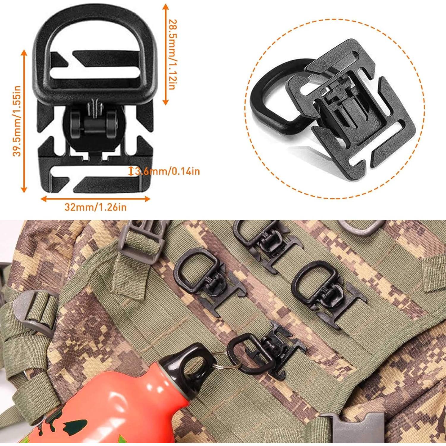 Kit de Accesorios Molle 28 Piezas SPORBA Nylon Negro