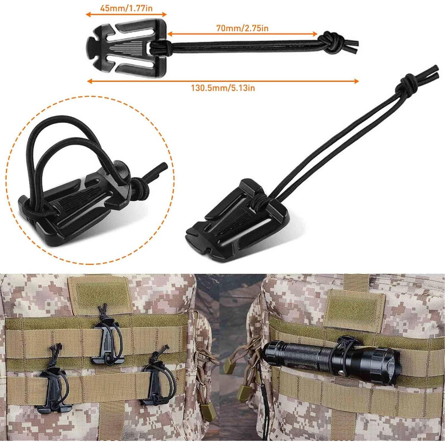 Kit de Accesorios Molle 28 Piezas SPORBA Nylon Negro