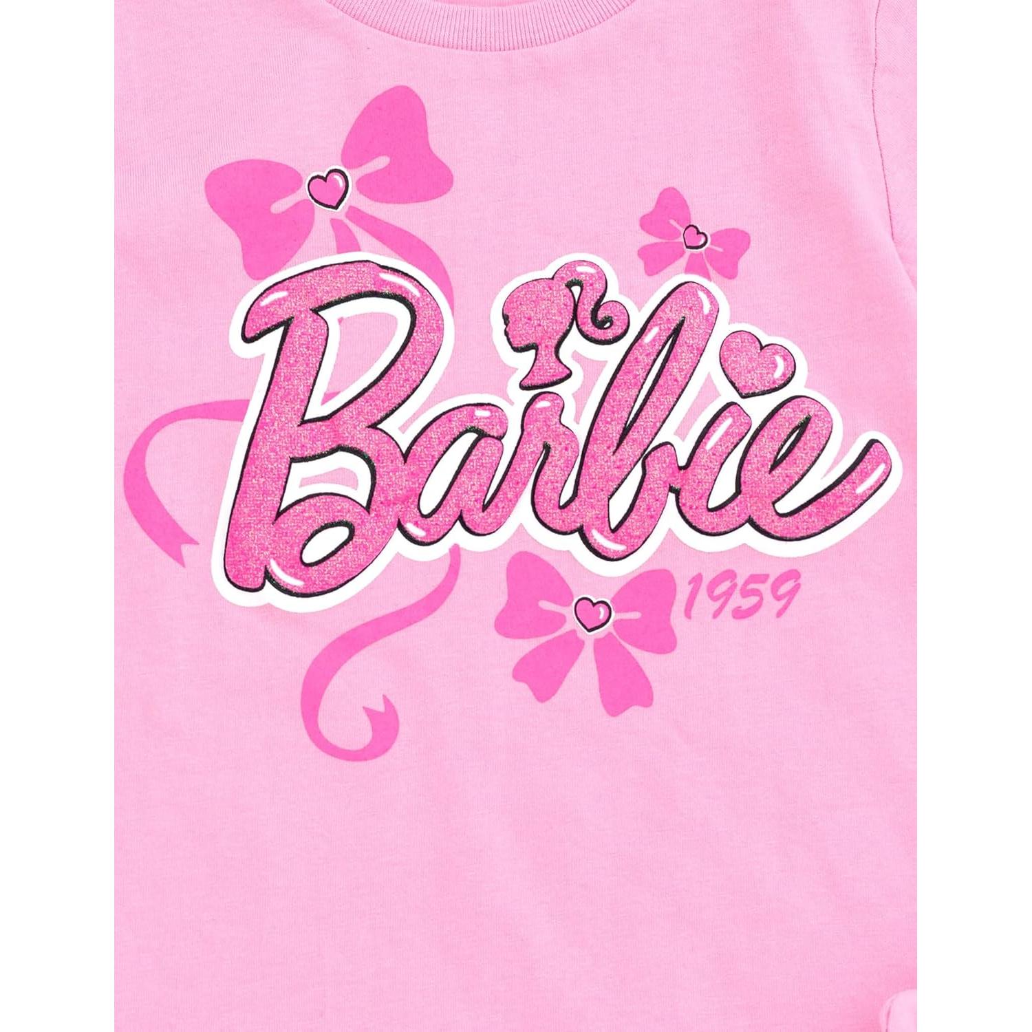 Conjunto camiseta peplum y shorts para niñas Barbie 14-16