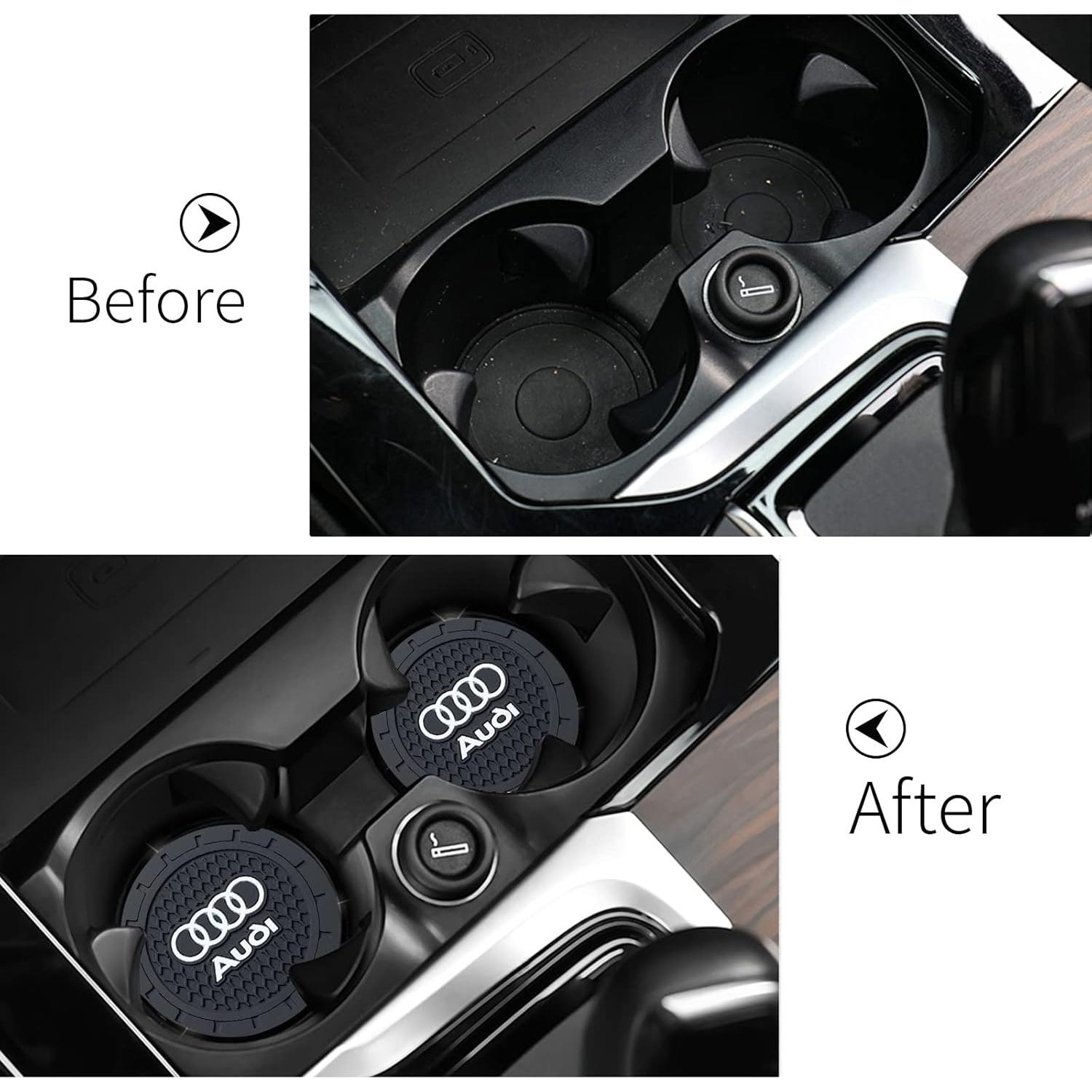 Posavasos de Silicona para Coche YUIQIEUY - 2 Piezas 7 cm