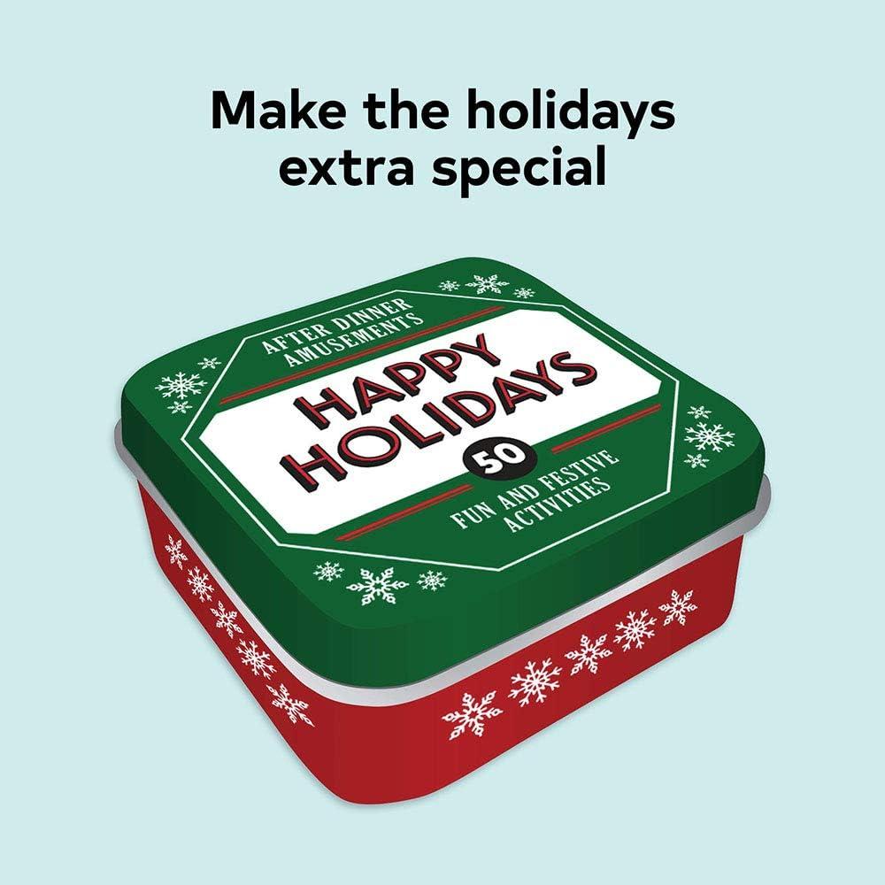 Tarjetas de Juegos Familiares Felices Fiestas 50 Actividades