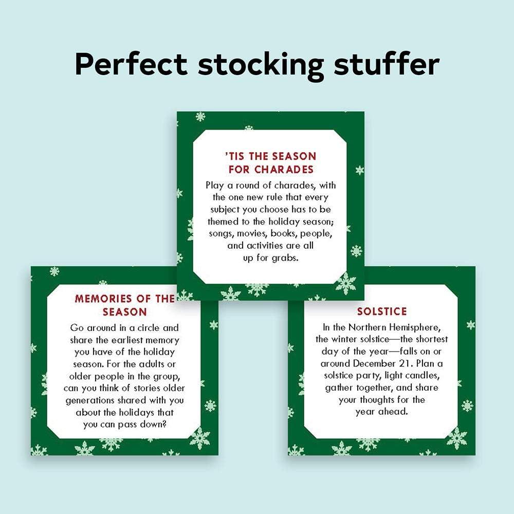 Tarjetas de Juegos Familiares Felices Fiestas 50 Actividades