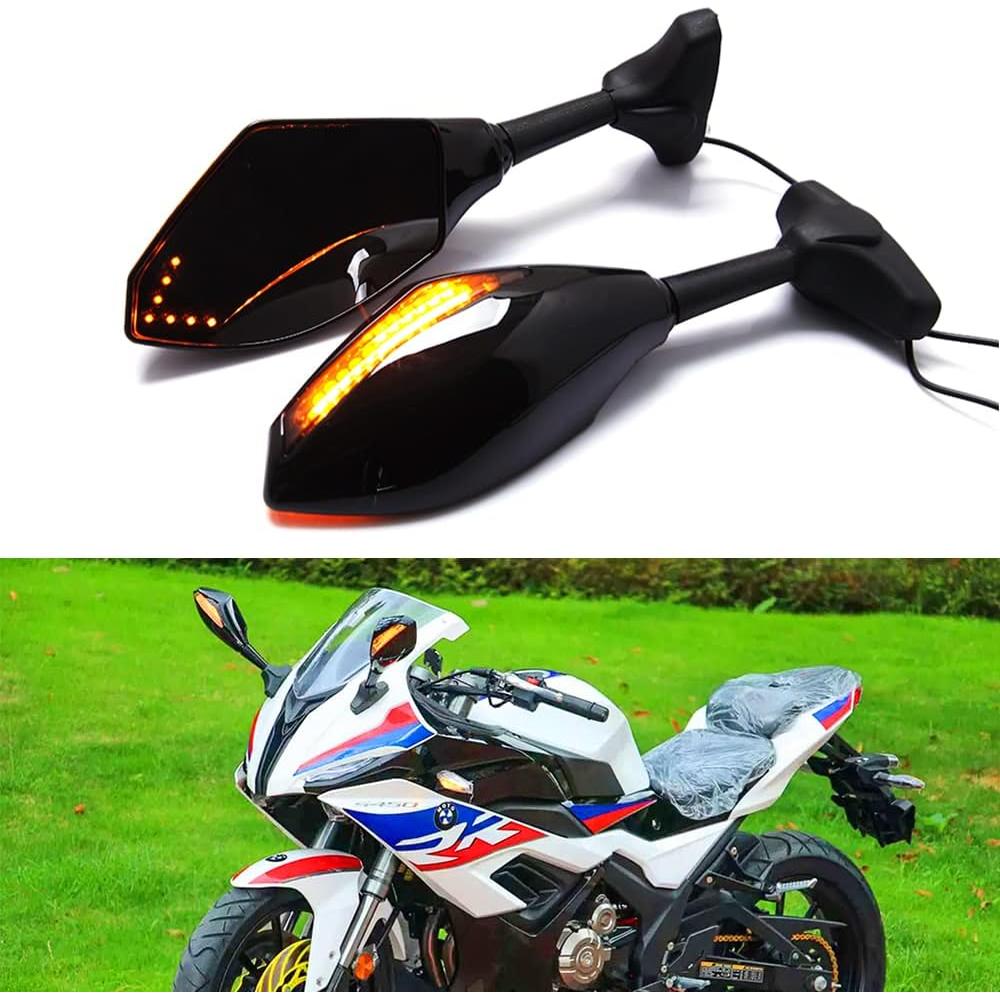 Espejo Retrovisor Universal DREAMIZER con Luz LED Ámbar