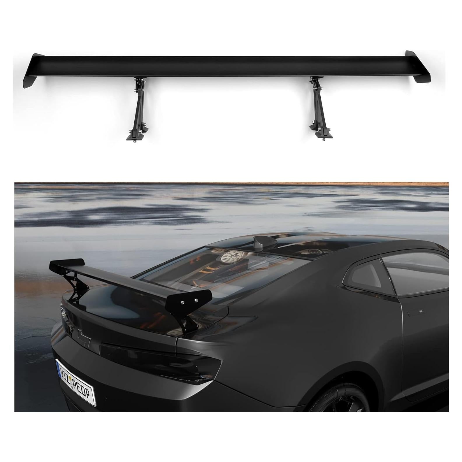 Alerón Trasero Ajustable Areyourshop 135CM Aluminio Negro