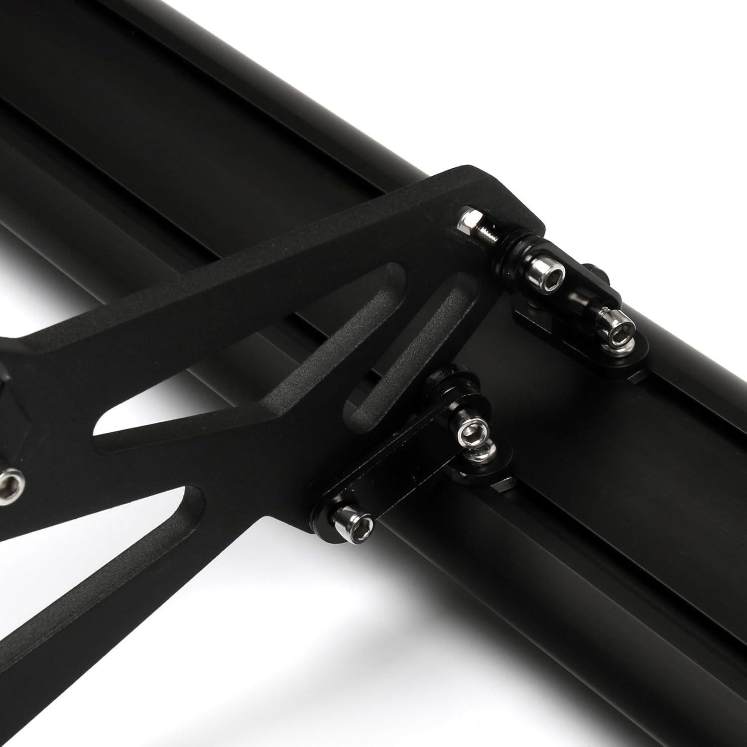 Alerón Trasero Ajustable Areyourshop 135CM Aluminio Negro