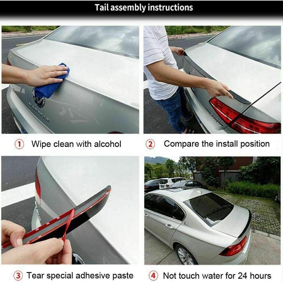 Alerón trasero estilo cuchilla MUTUSAISI para VW Jetta MK7 2019-2024