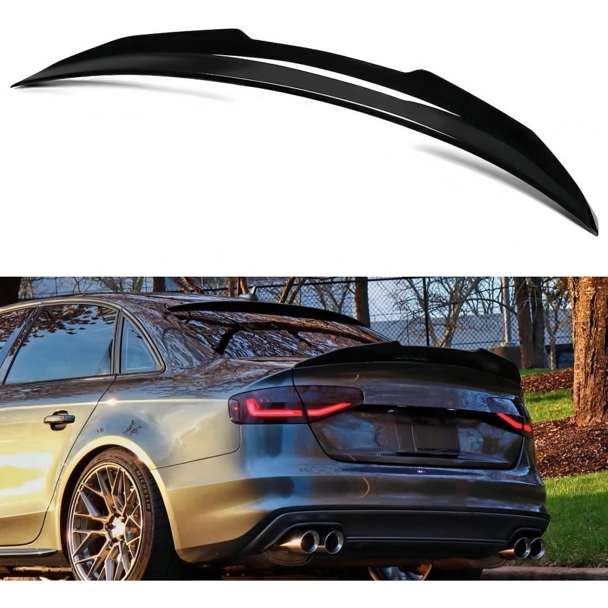 Spoiler Trasero Oasiland para Audi A4 B8.5 2013-2016 Negro