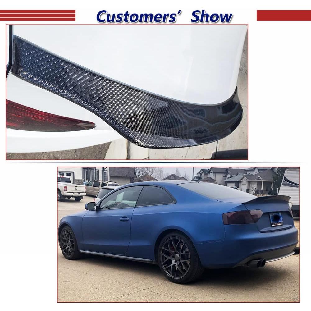 Spoiler de maletero fibra de carbono JC SPORTLINE Audi S5 2008-2016