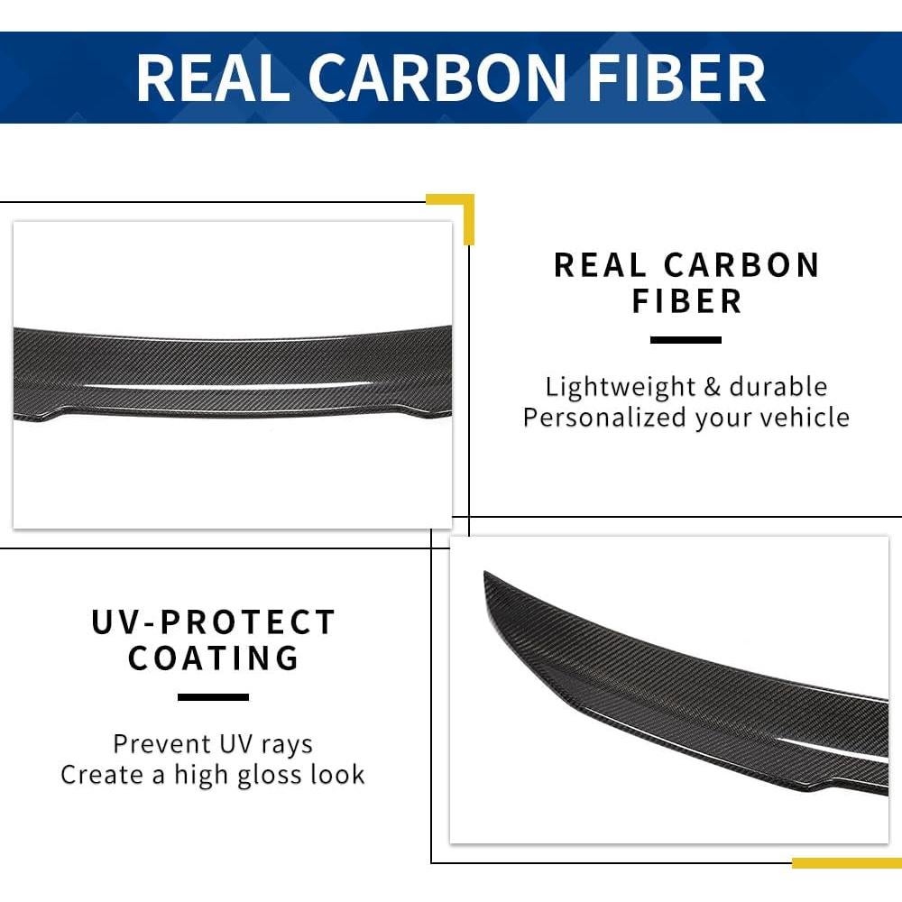 Spoiler Trasero de Fibra de Carbono XPHAZZ para Audi A5 S5 RS5 2017-2024