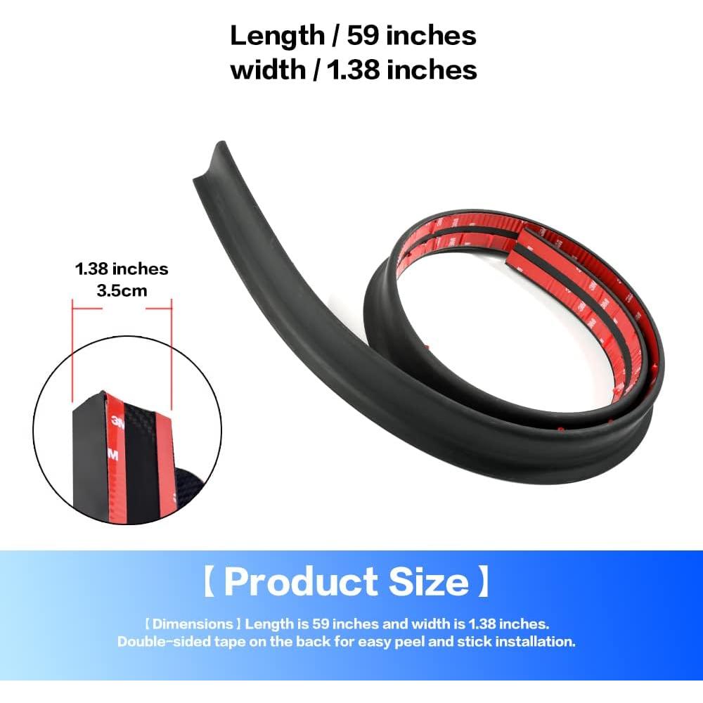 Kit Alerón Trasero Universal Banseko 149.86 cm Negro Mate