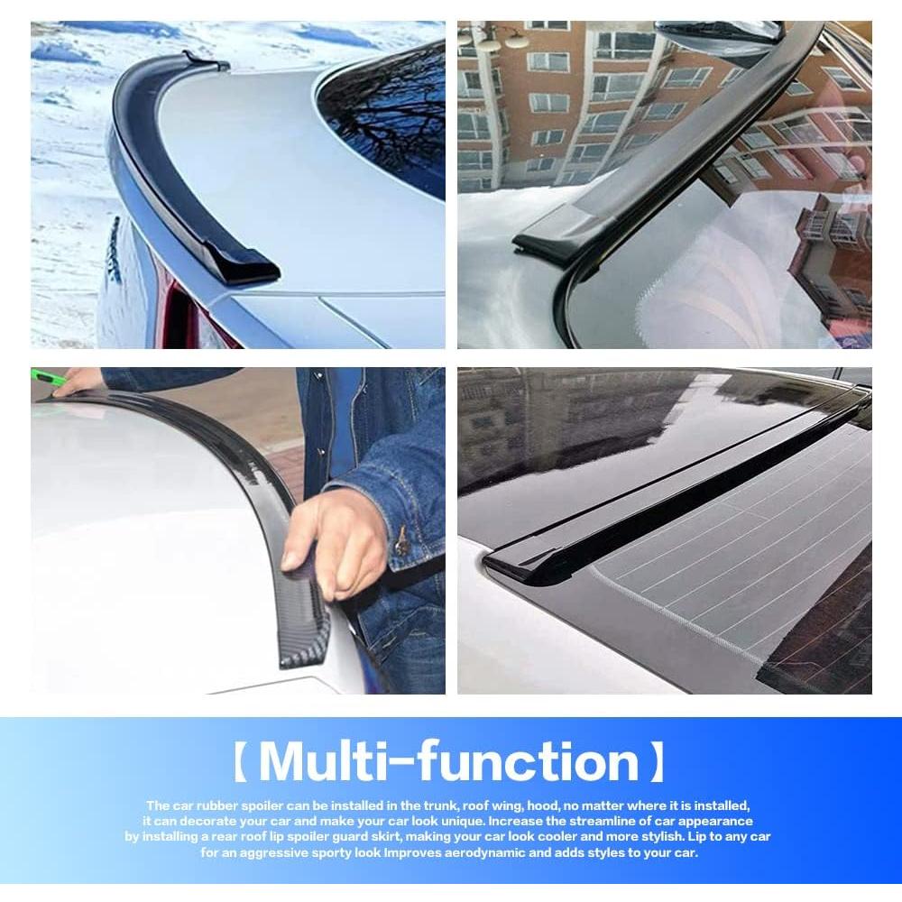 Kit Alerón Trasero Universal Banseko 149.86 cm Negro Mate