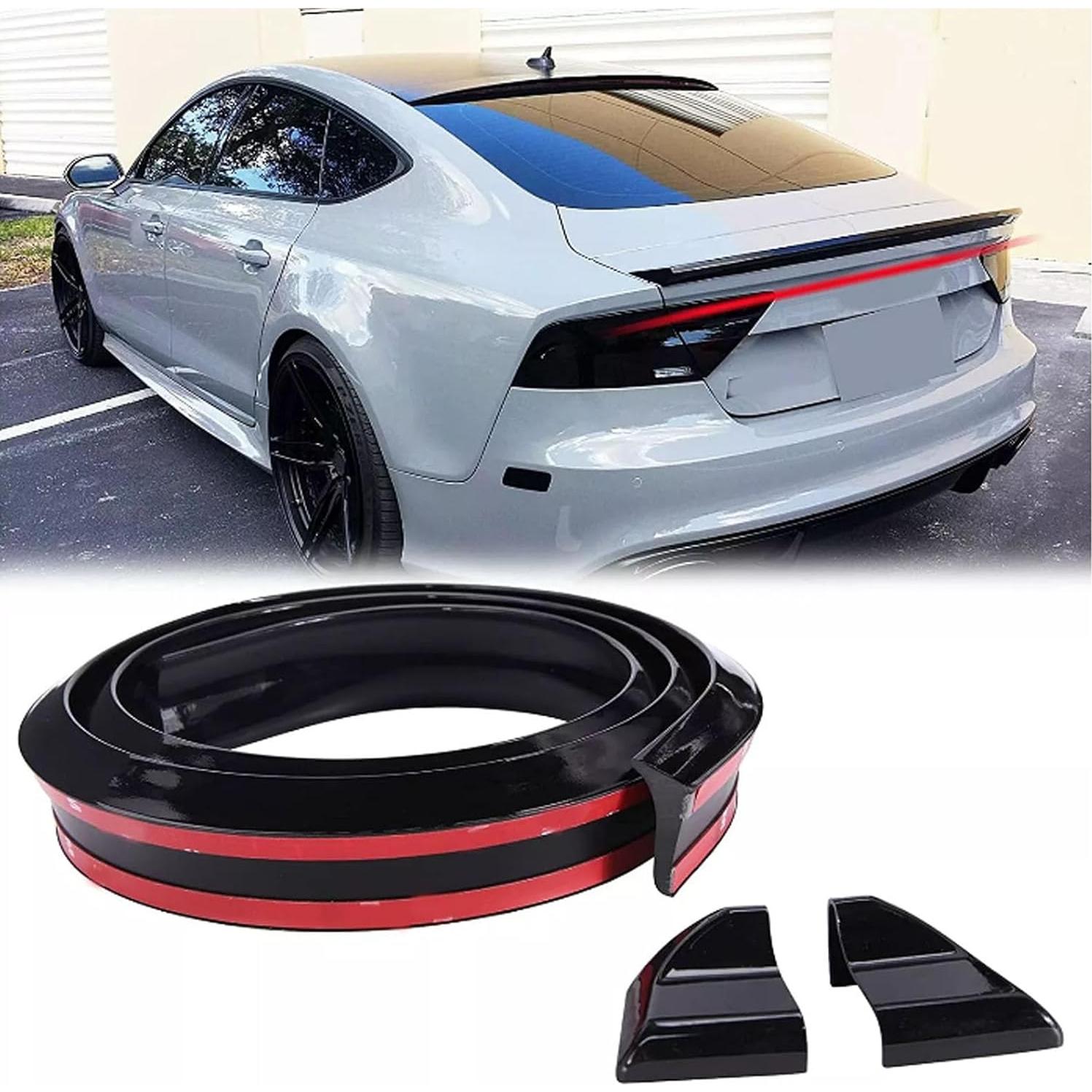 Spoiler Trasero Universal TuTuYa 1.5m Negro Brillante