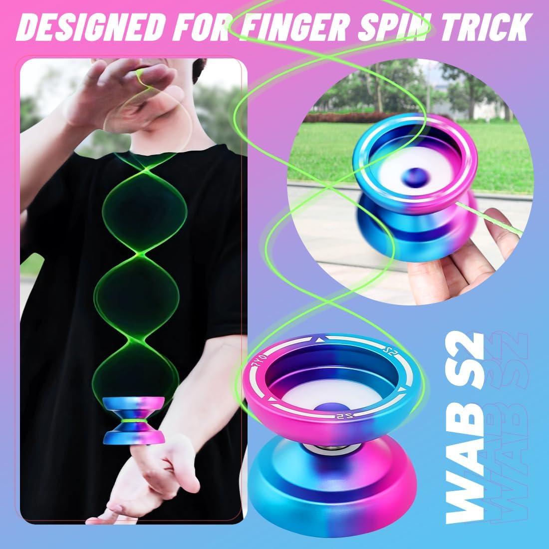 Yoyo Responsivo S2 - Yoyo para Niños y Adultos - Azul Rosa