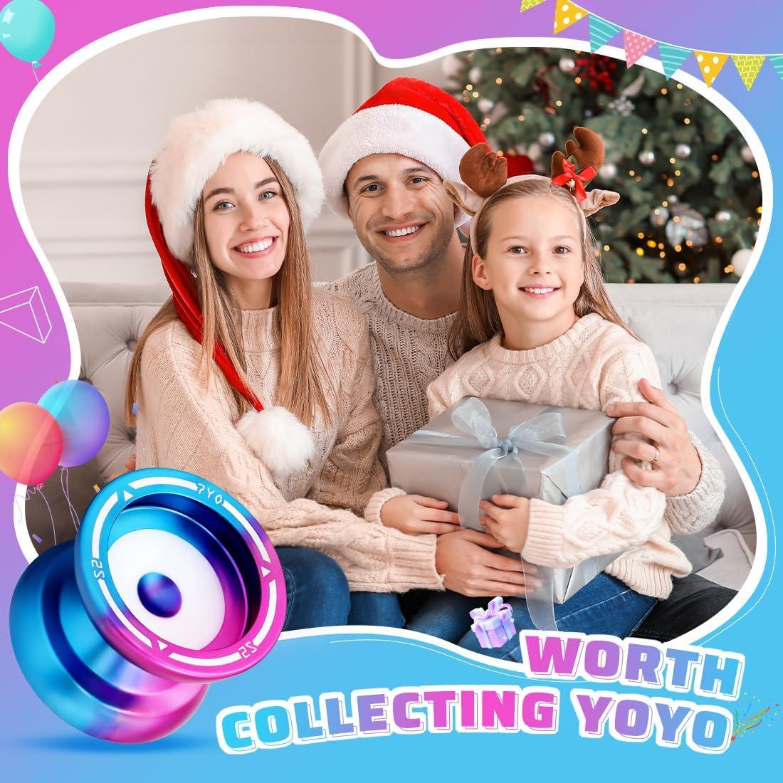 Yoyo Responsivo S2 - Yoyo para Niños y Adultos - Azul Rosa