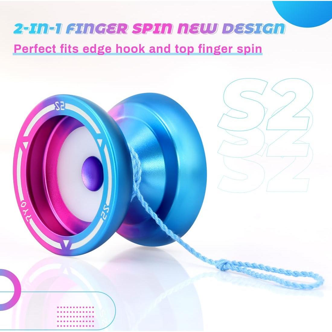Yoyo Responsivo S2 - Yoyo para Niños y Adultos - Azul Rosa