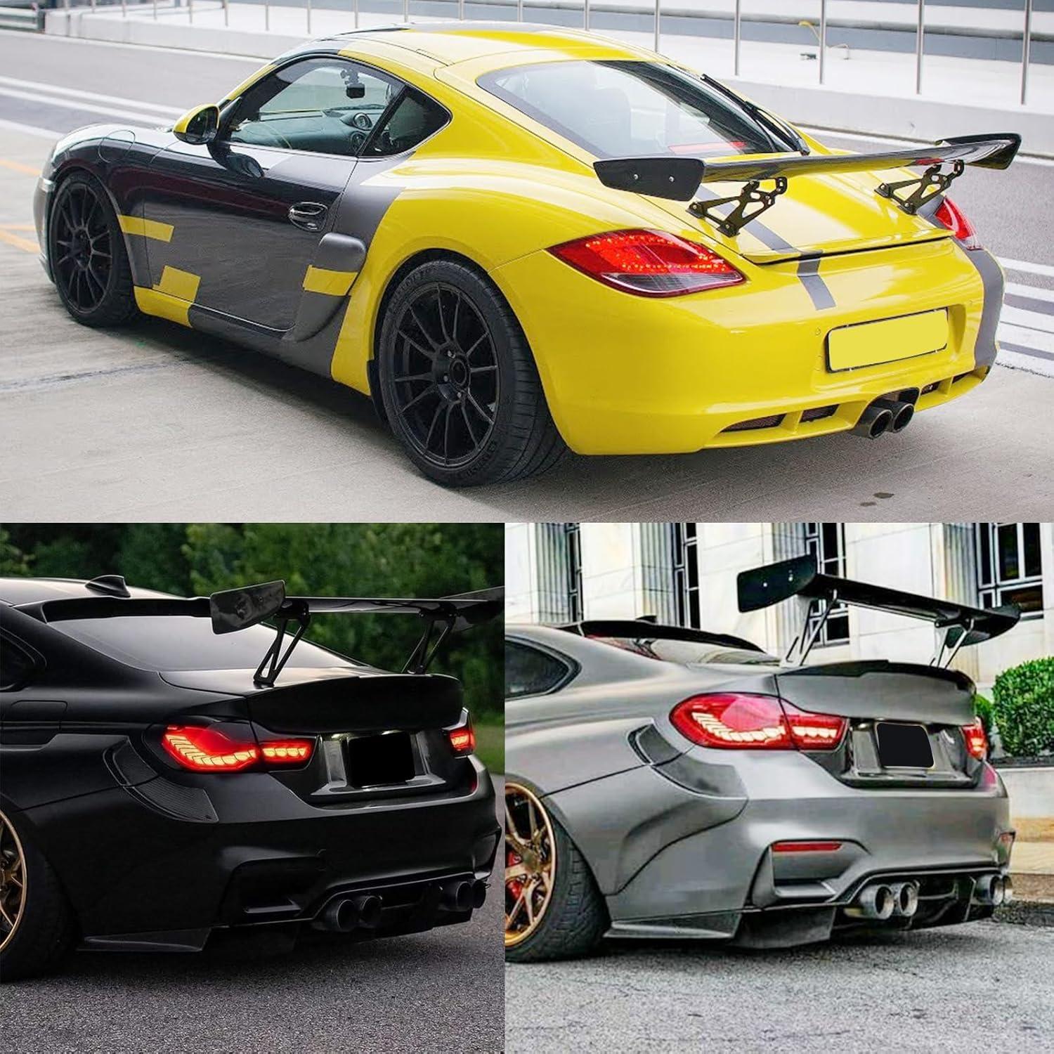 Alerón Trasero GT DEERMOTO 145 cm Negro Brillante Universal