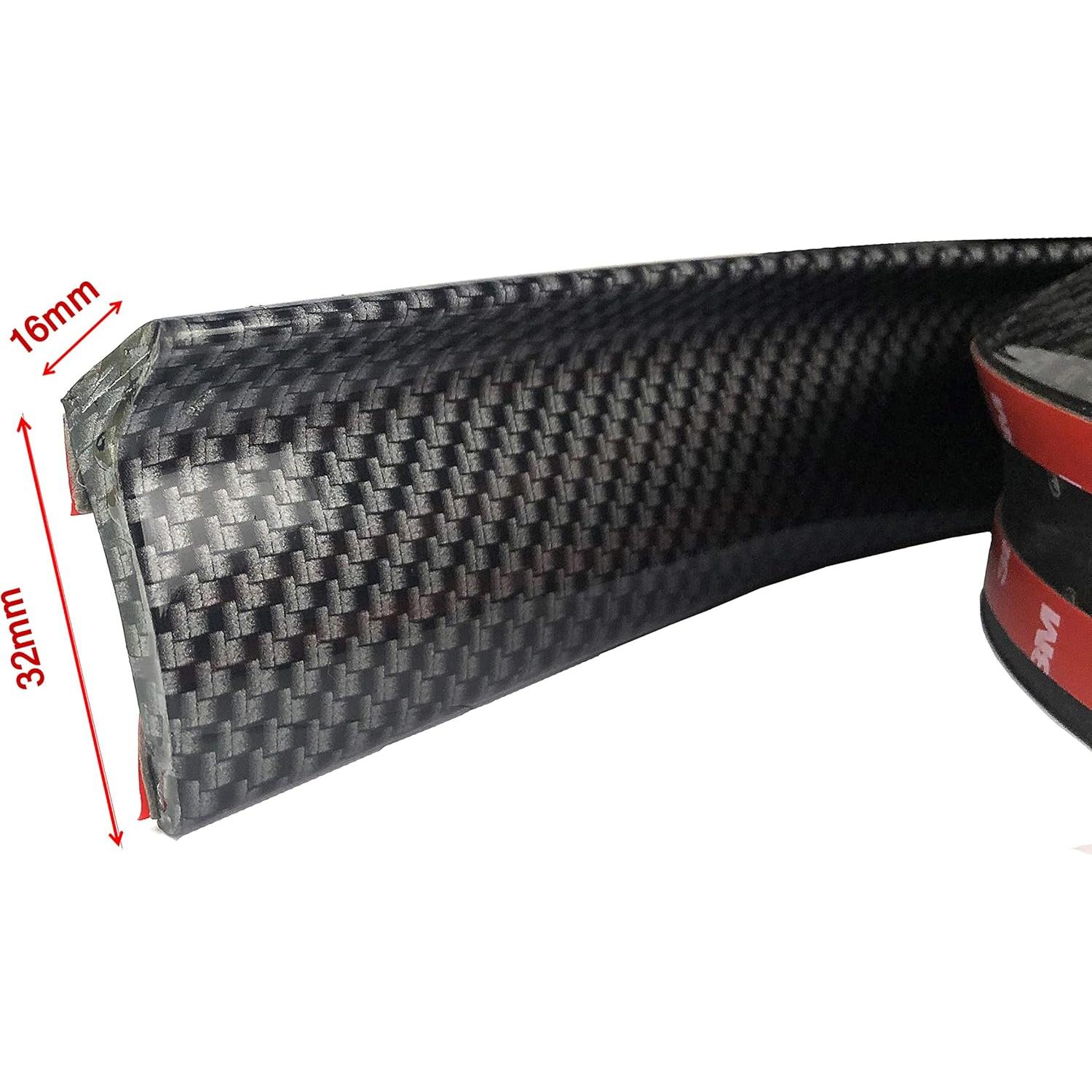 Spoiler Trasero Universal autoBbox 150cm Caucho Fibra Carbono