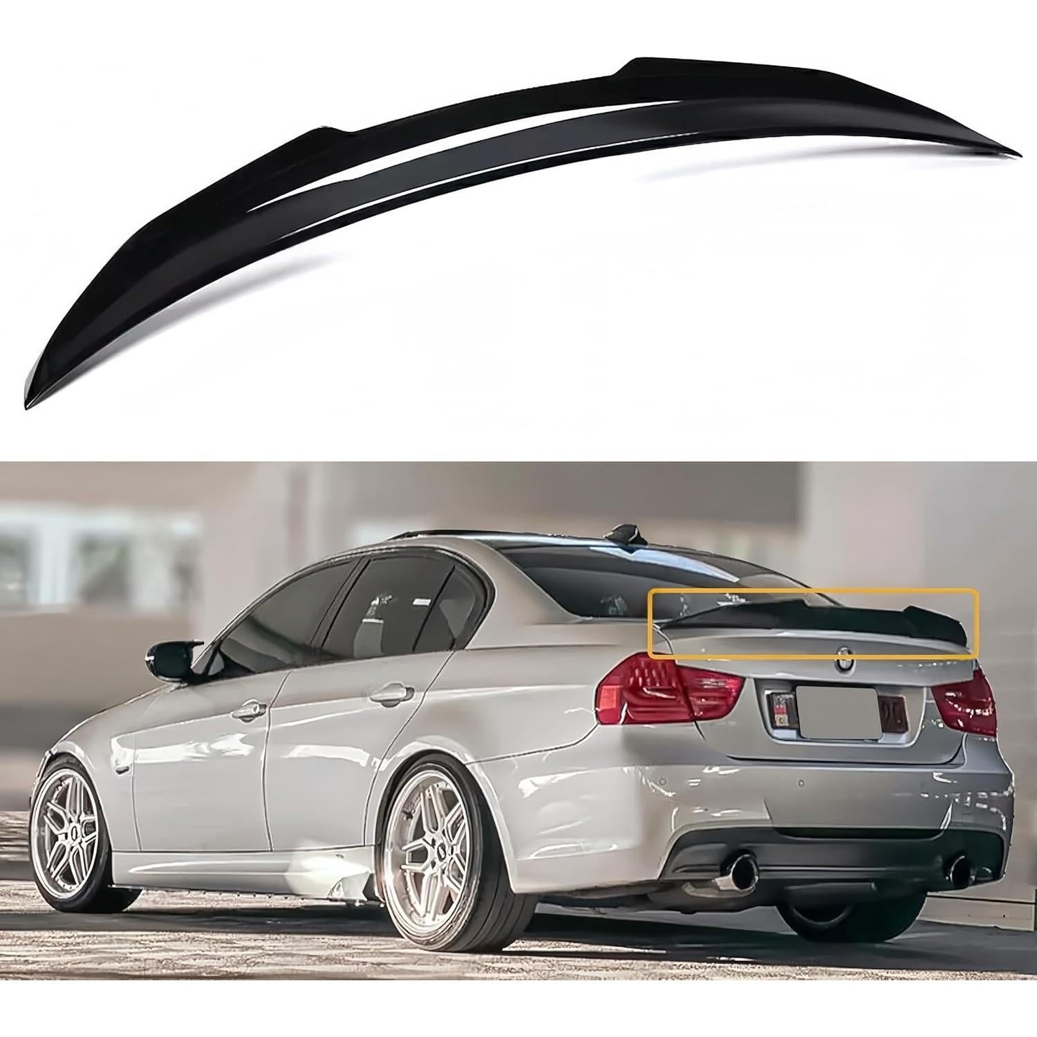 Spoiler Trasero Oasiland para BMW E90 3 Series y M3 2006-2012