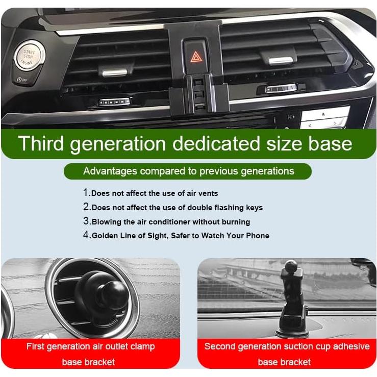 Soporte para teléfono de coche MikeHam para BMW X3/X4 2018-2021