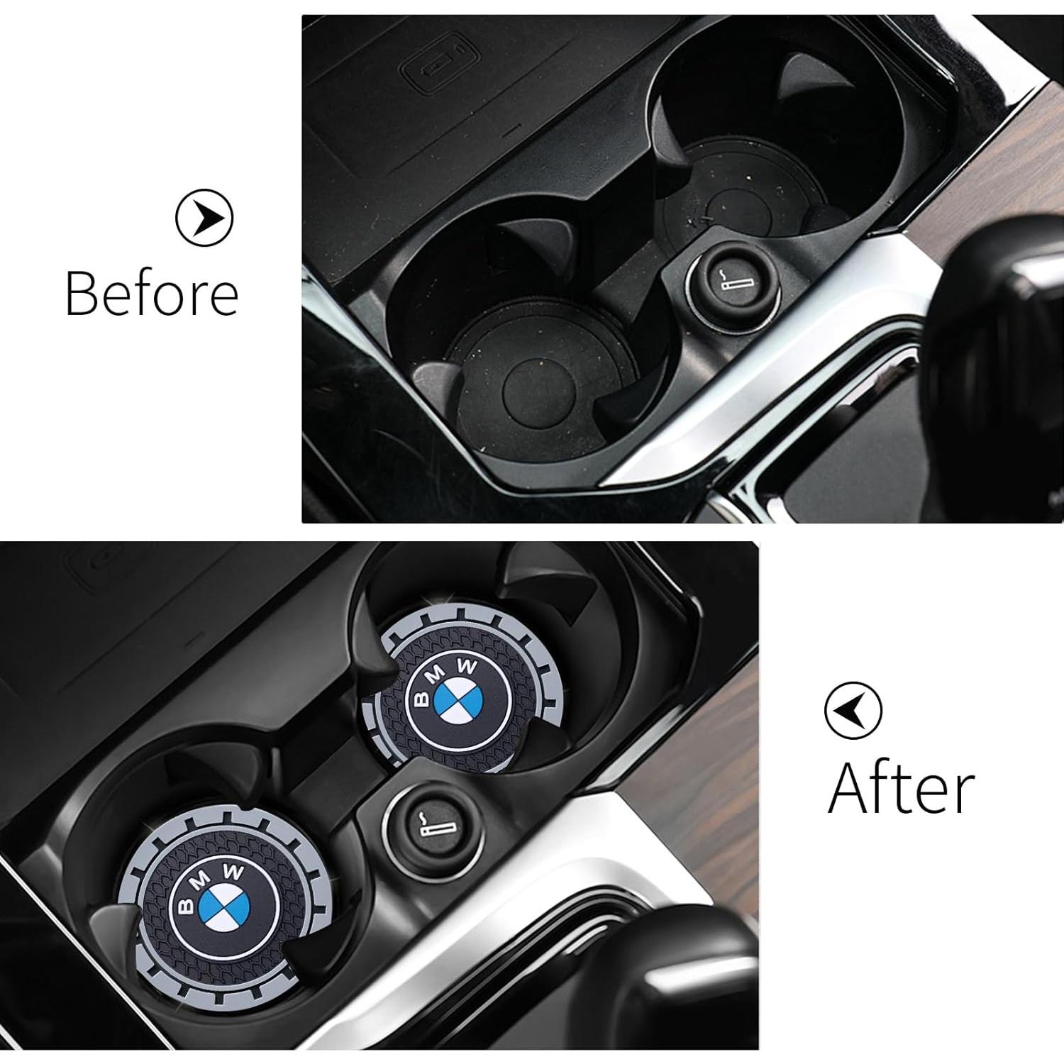 Posavasos de Silicona para Coche YUIQIEUY - 2 Piezas 7 cm