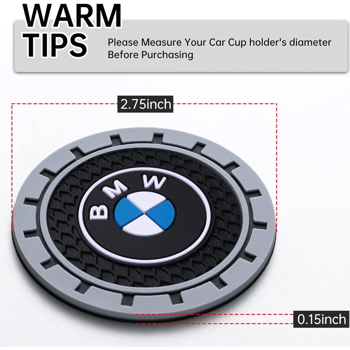 Posavasos de Silicona para Coche YUIQIEUY - 2 Piezas 7 cm