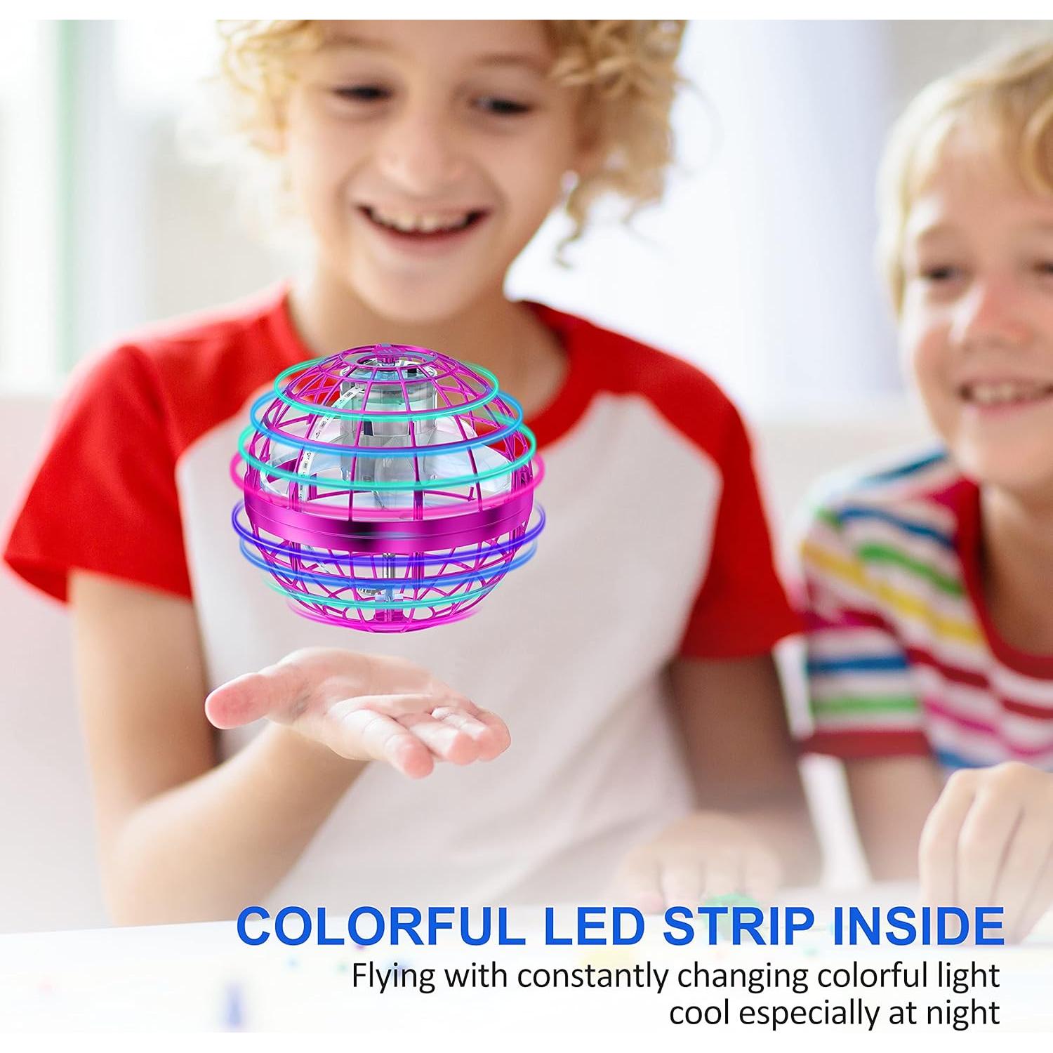 Mini Drone LEMATRIX Orb Rosa Control Mano 6+ Años